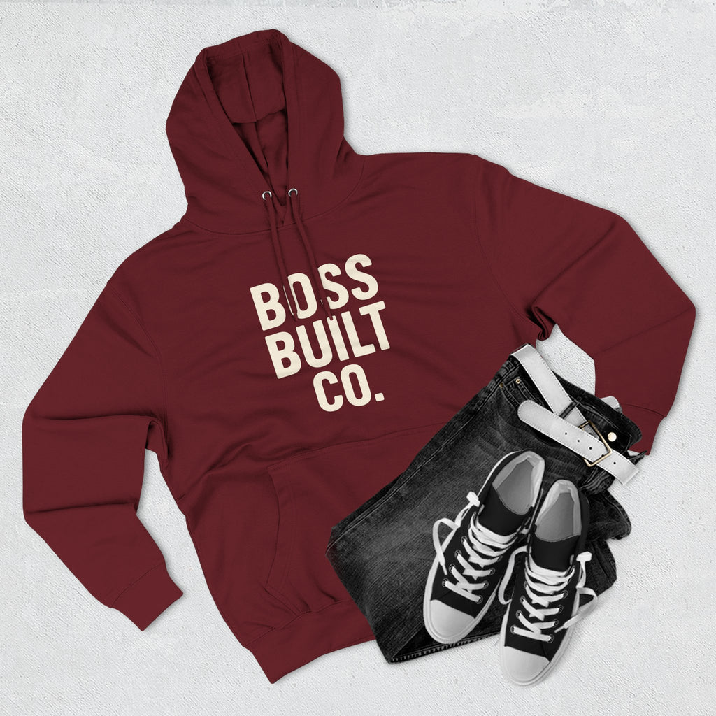 Boss Built Co. Hoodie — Motivational Graphic Pullover