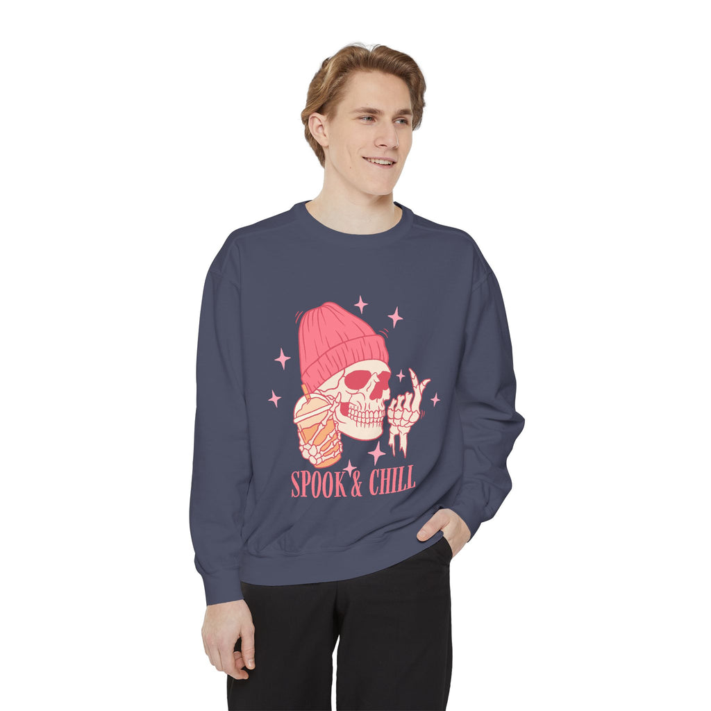 Spook & Chill Unisex Garment-Dyed Sweatshirt