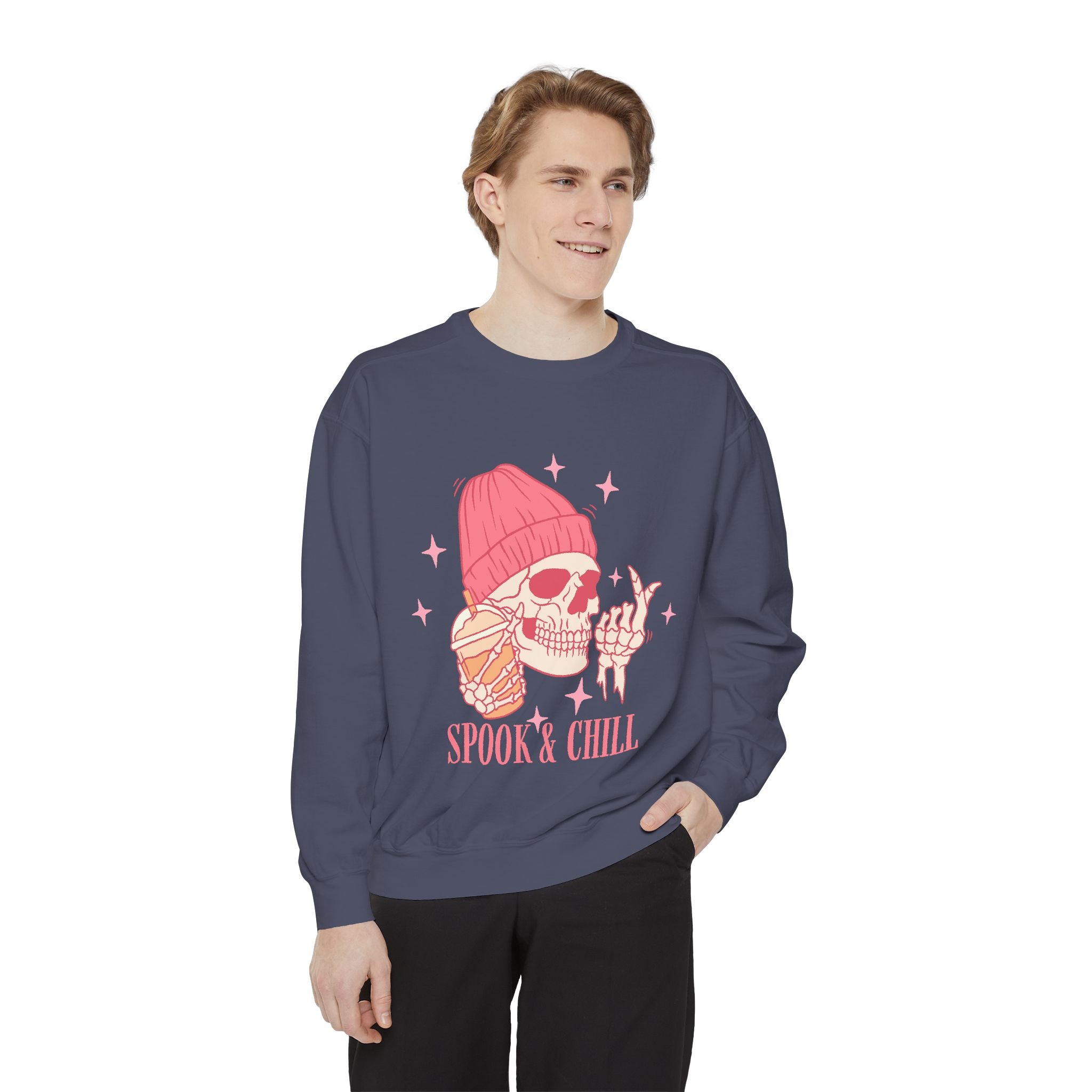 Spook & Chill Unisex Garment-Dyed Sweatshirt
