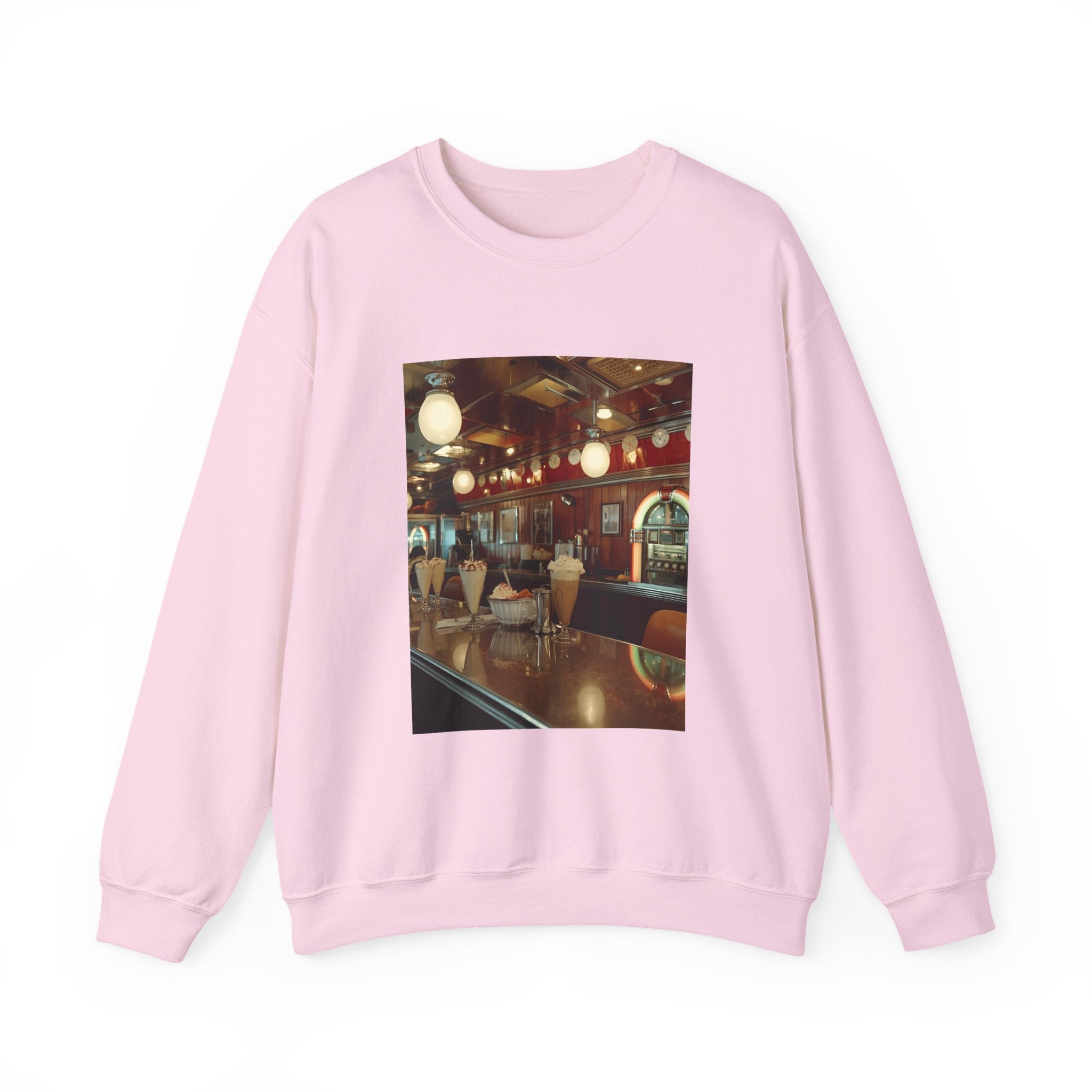 Cozy Café Vibes Sweatshirt, Unisex Crewneck, Coffee Lover Gift, Retro Coffee Shop Aesthetic, Perfect for Fall, Great for Lounging