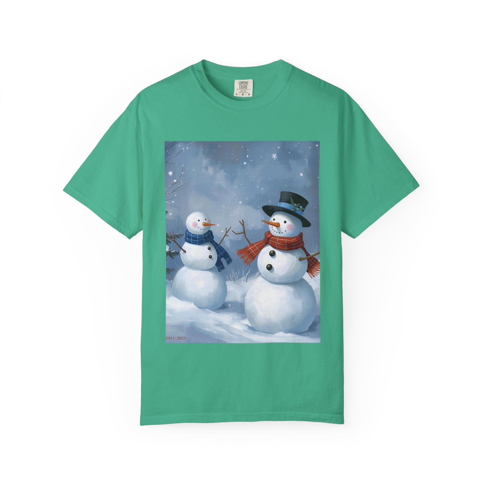 Christmas Snowman Family T-Shirt, Holiday Gift, Cozy Tee, Unisex Snowman Shirt, Festive Apparel, Winter Celebration Wear
