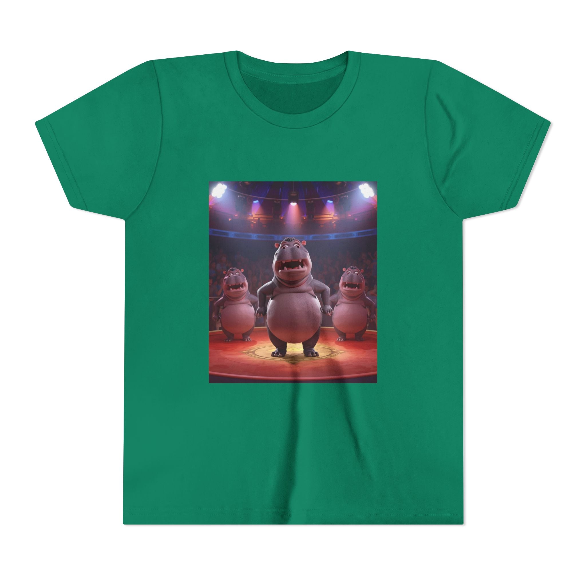 Hippo Funny Youth Short Sleeve Tee