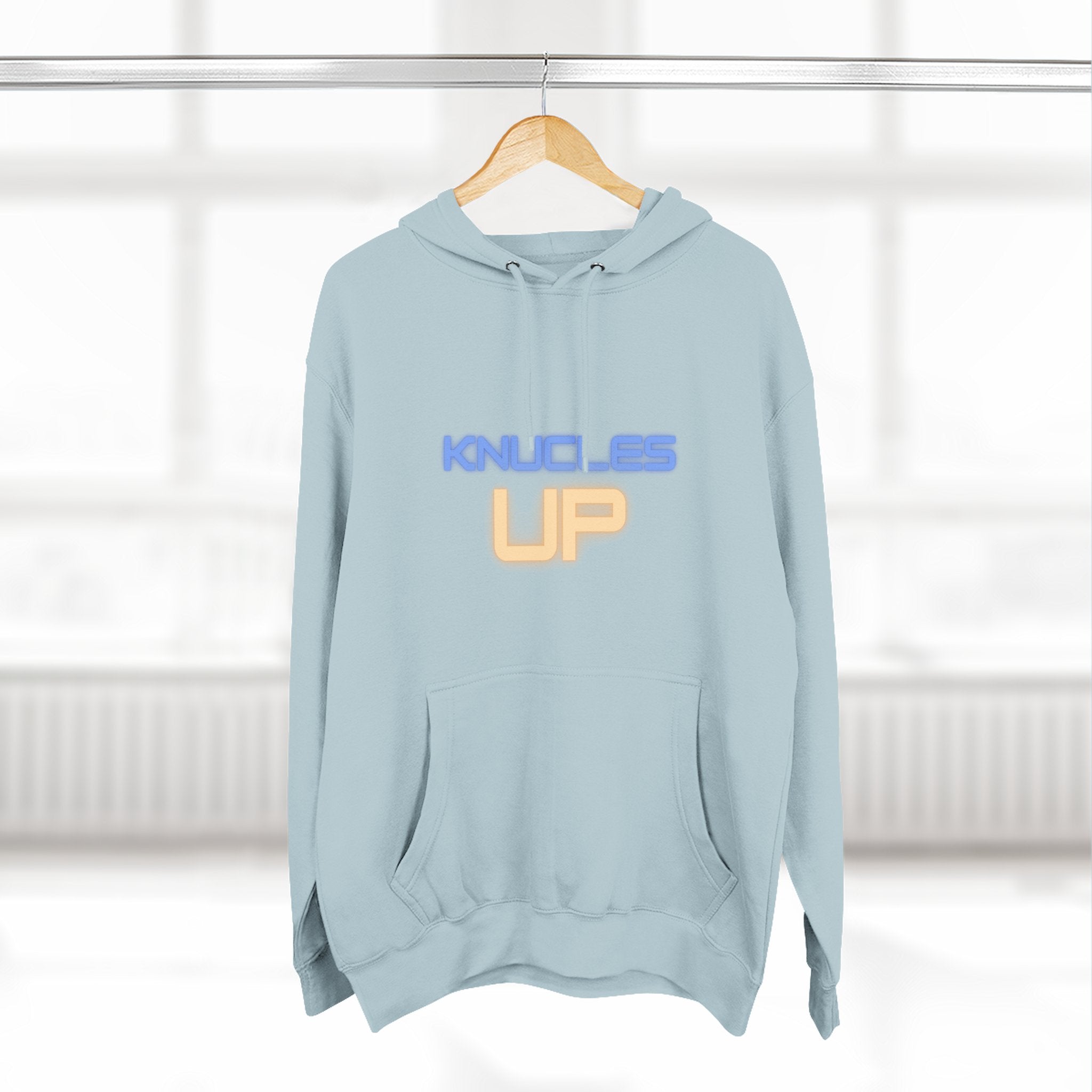 Knuckles Up Fleece Hoodie - Cozy Streetwear for Everyday Adventure, Gift for Him, Her, Cool Casual Attire, Relaxed Vibe