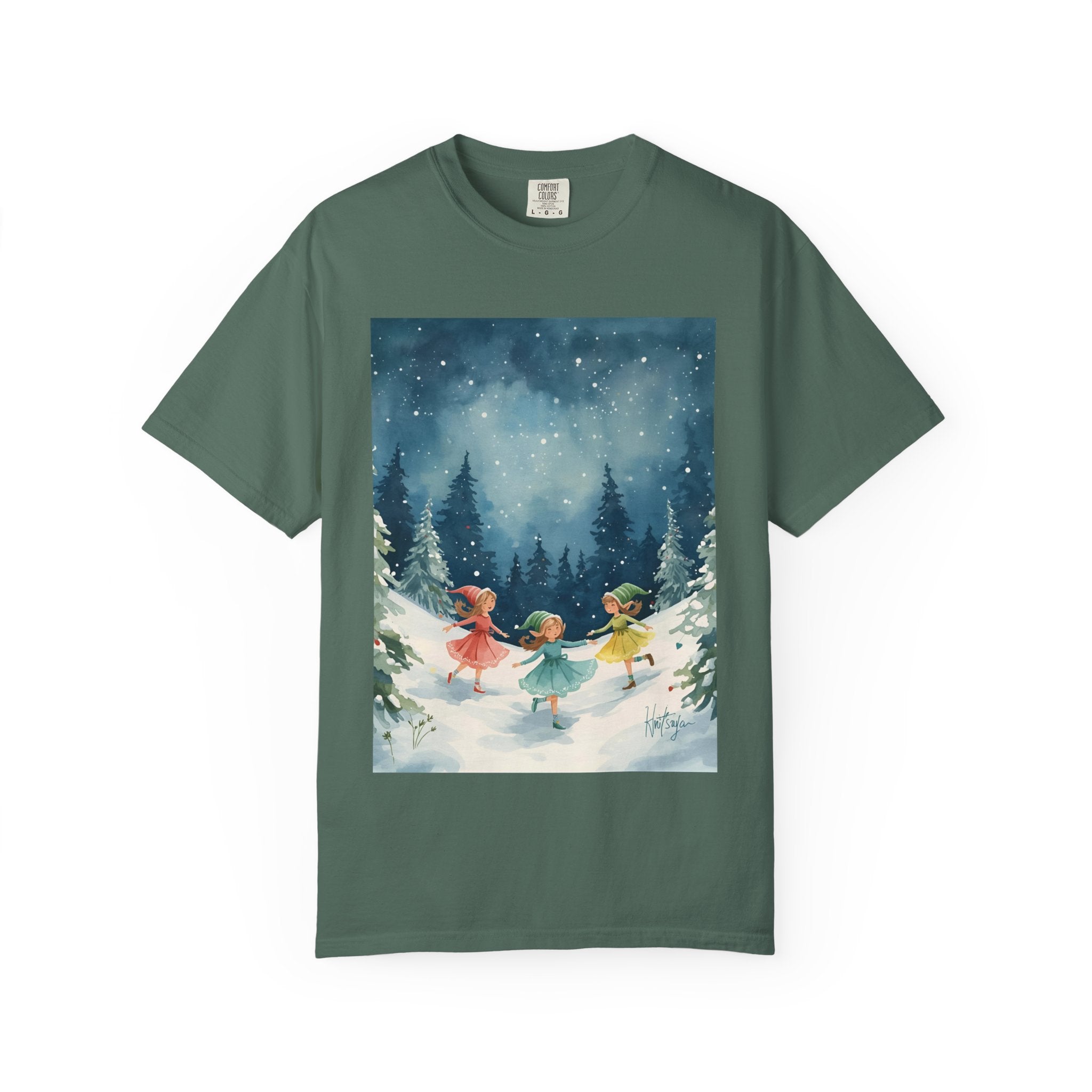 Whimsical Winter T-Shirt, Cozy Graphic Tee, Holiday Apparel, Gift for Her, Seasonal Fashion, Unisex Tee