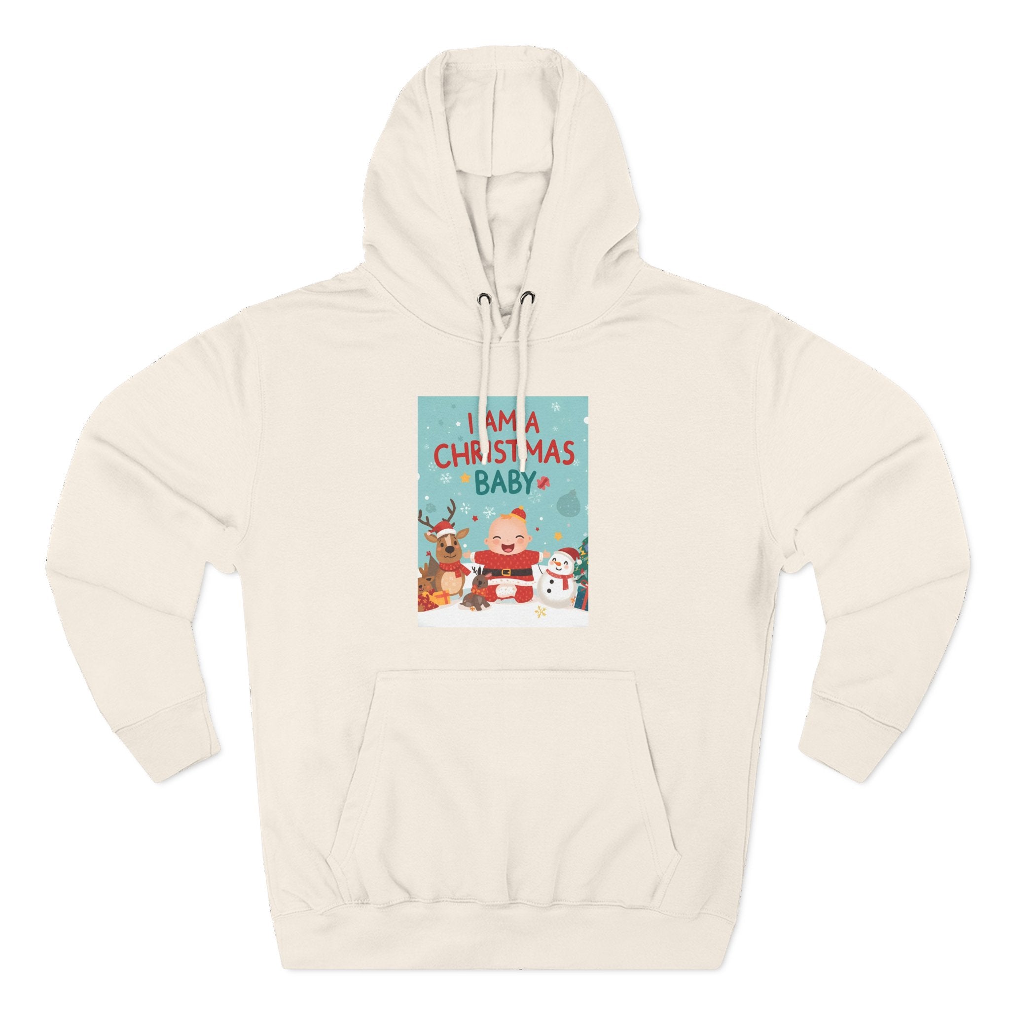 Chrstmas Three-Panel Fleece Hoodie