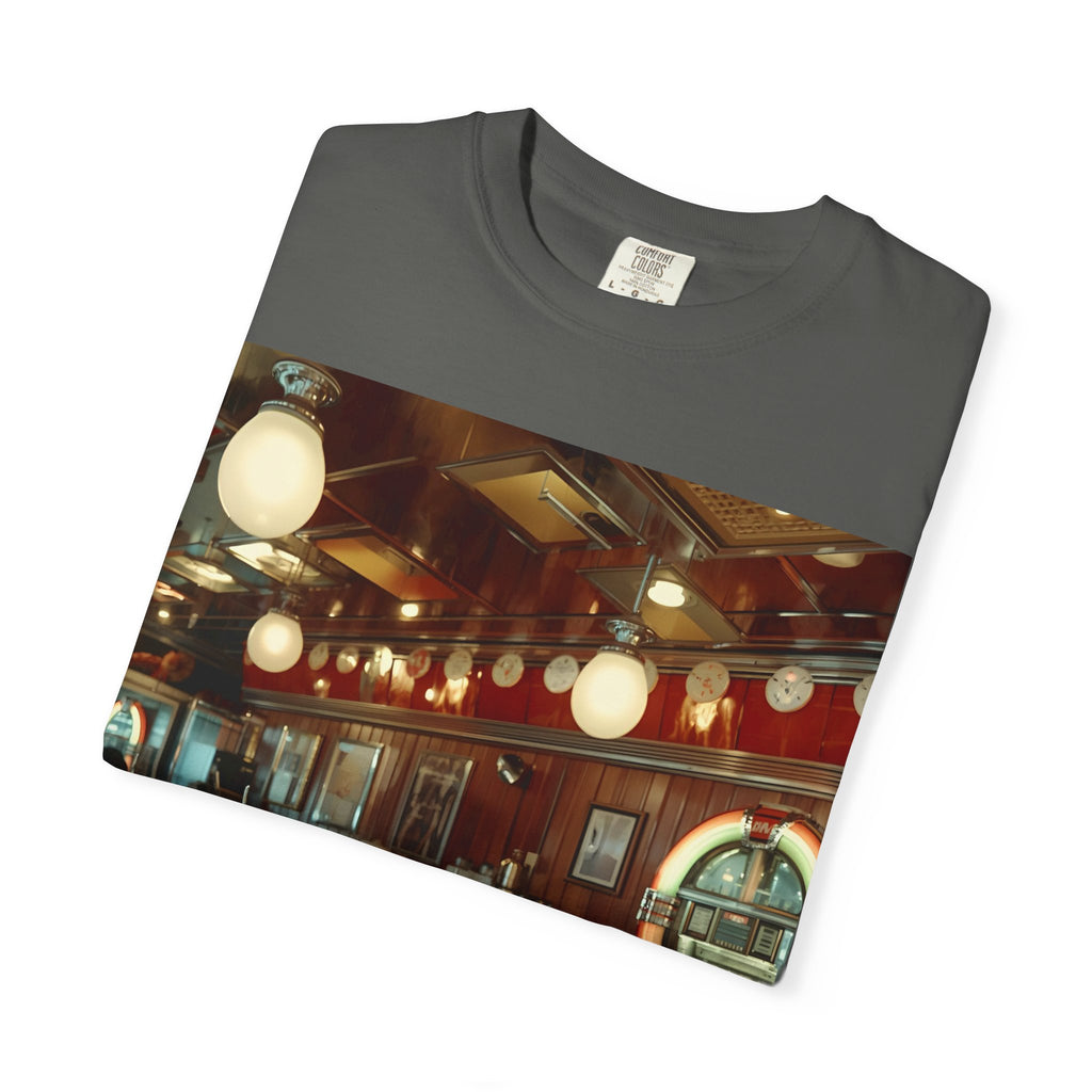 Cozy Vintage Café Vibe Unisex T-shirt, Casual Tee, Retro Style, Gift for Coffee Lovers, Summer Fashion, Everyday Wear