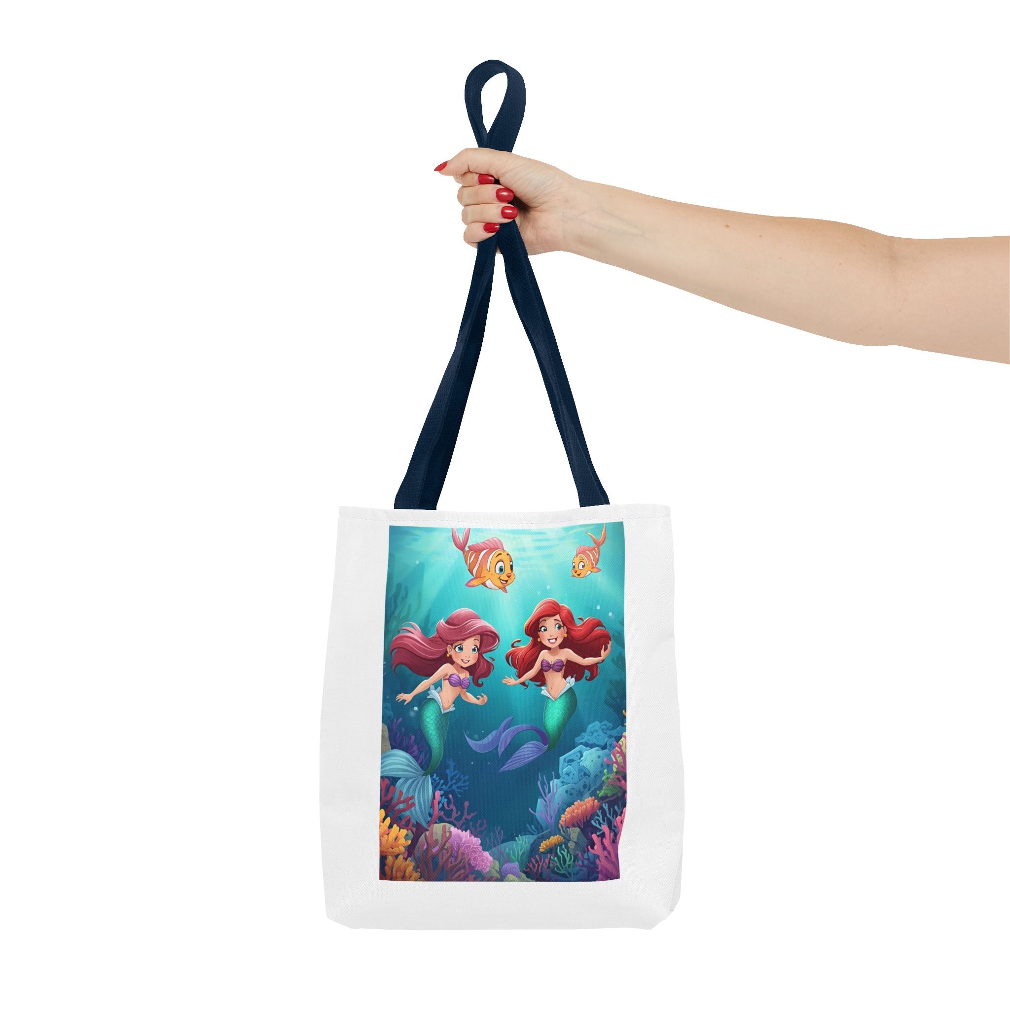 Whimsical Mermaid Tote Bag, Ocean Adventure, Beach Day Essential, Gift for Sea Lovers, Cute Shopping Bag, Summer Vibes