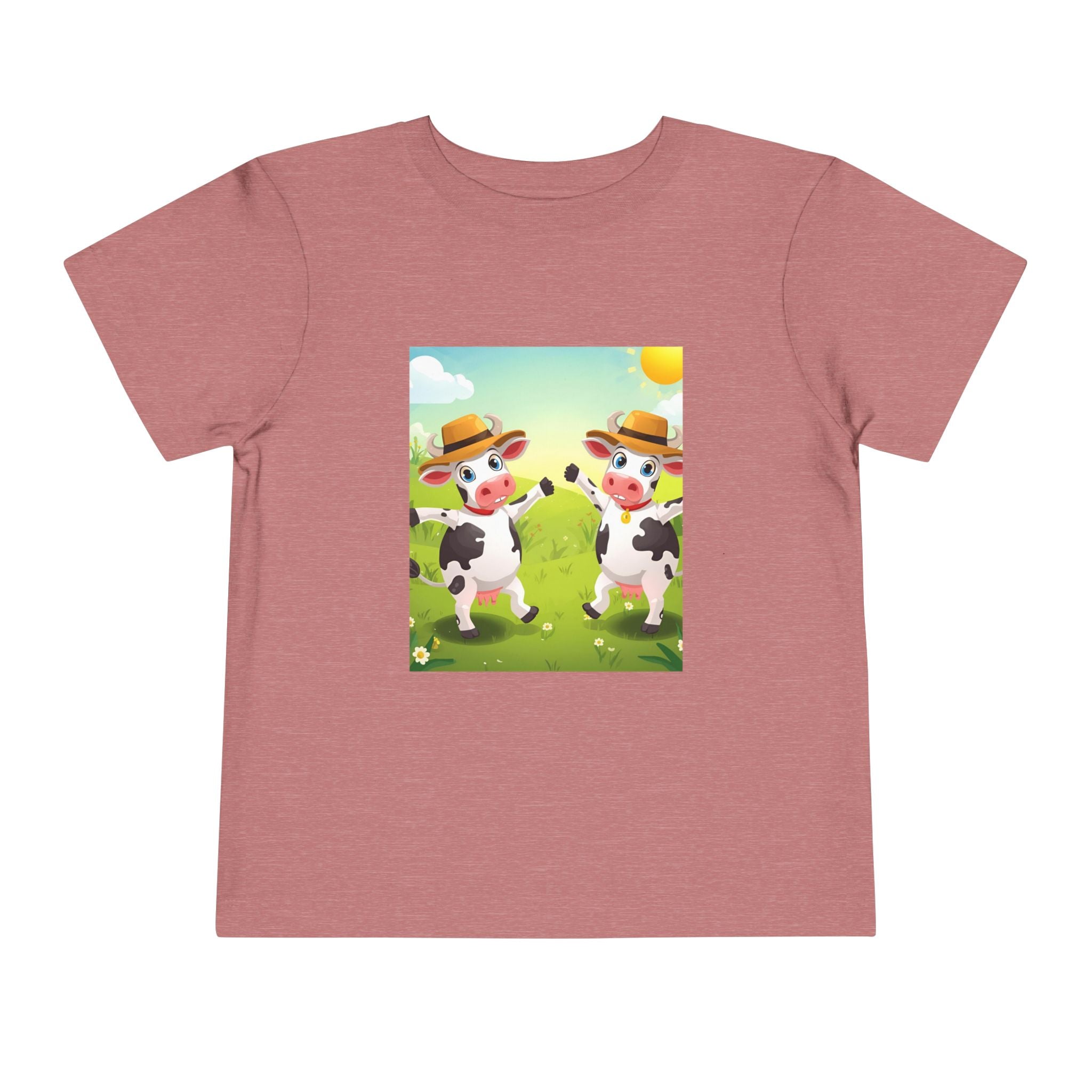 Cute Cow Fun Farm Toddler Short Sleeve Tee