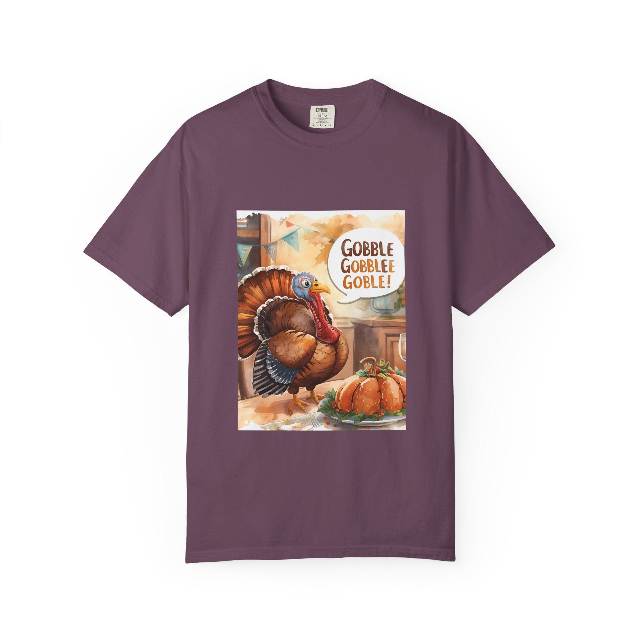 Thanksgiving Turkey T-Shirt, Unisex Fall Tee, Gobble Gobble Shirt, Autumn Apparel, Holiday Gift, Family Gathering Wear