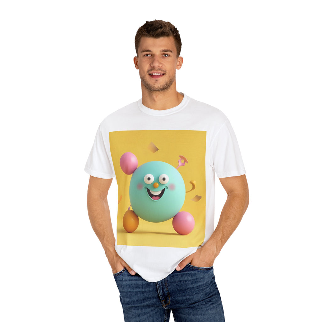 Playful Colorful Cartoon T-Shirt, Fun Graphic Tee, Summer Casual Wear, Gift for Kids and Adults, Birthday Party Outfit, Unique Design
