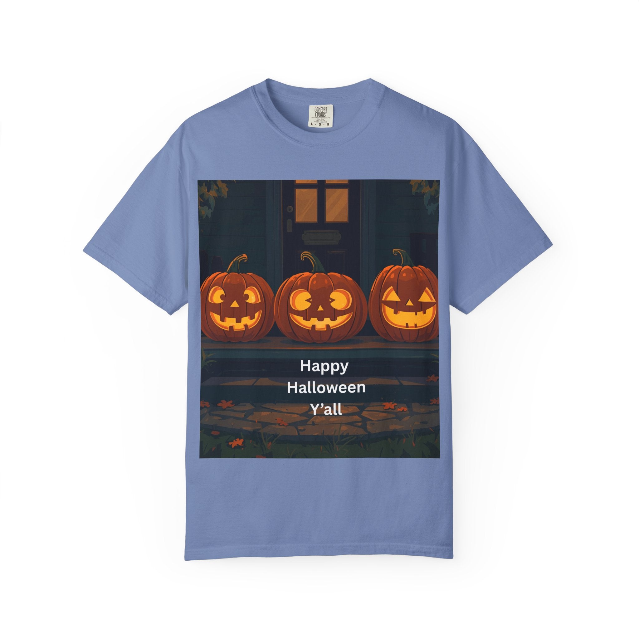 Happy Halloween Pumpkin Unisex T-shirt, Spooky Season Tee, Fall Festival Shirt, Pumpkin Graphic Top, Halloween Gift for Him/Her
