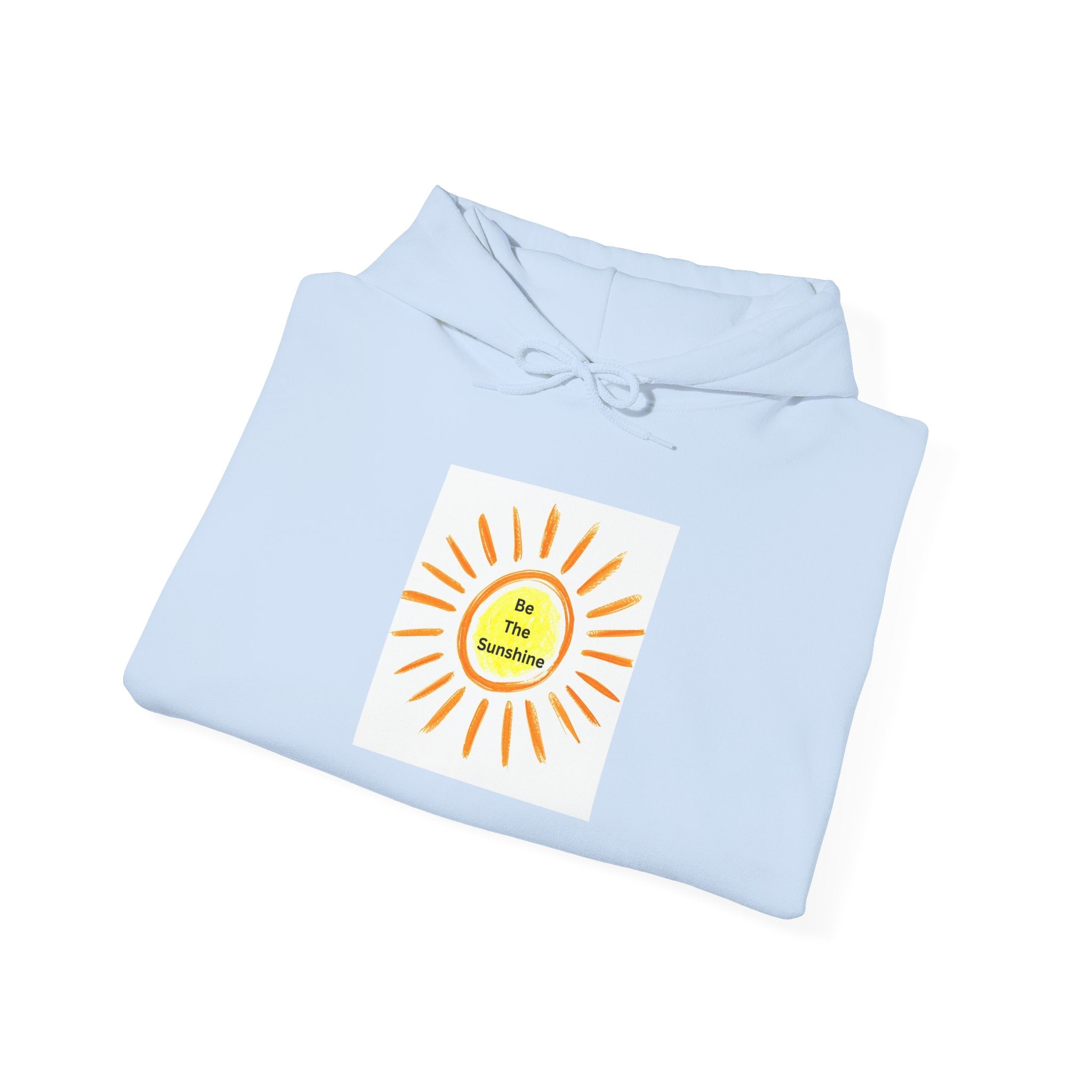 Be The Sunshine Smiley Sun Graphic Hoodie - Cozy, Unisex Sweatshirt for Summer, Festivals, Birthdays, Gifts, Stylish Apparel