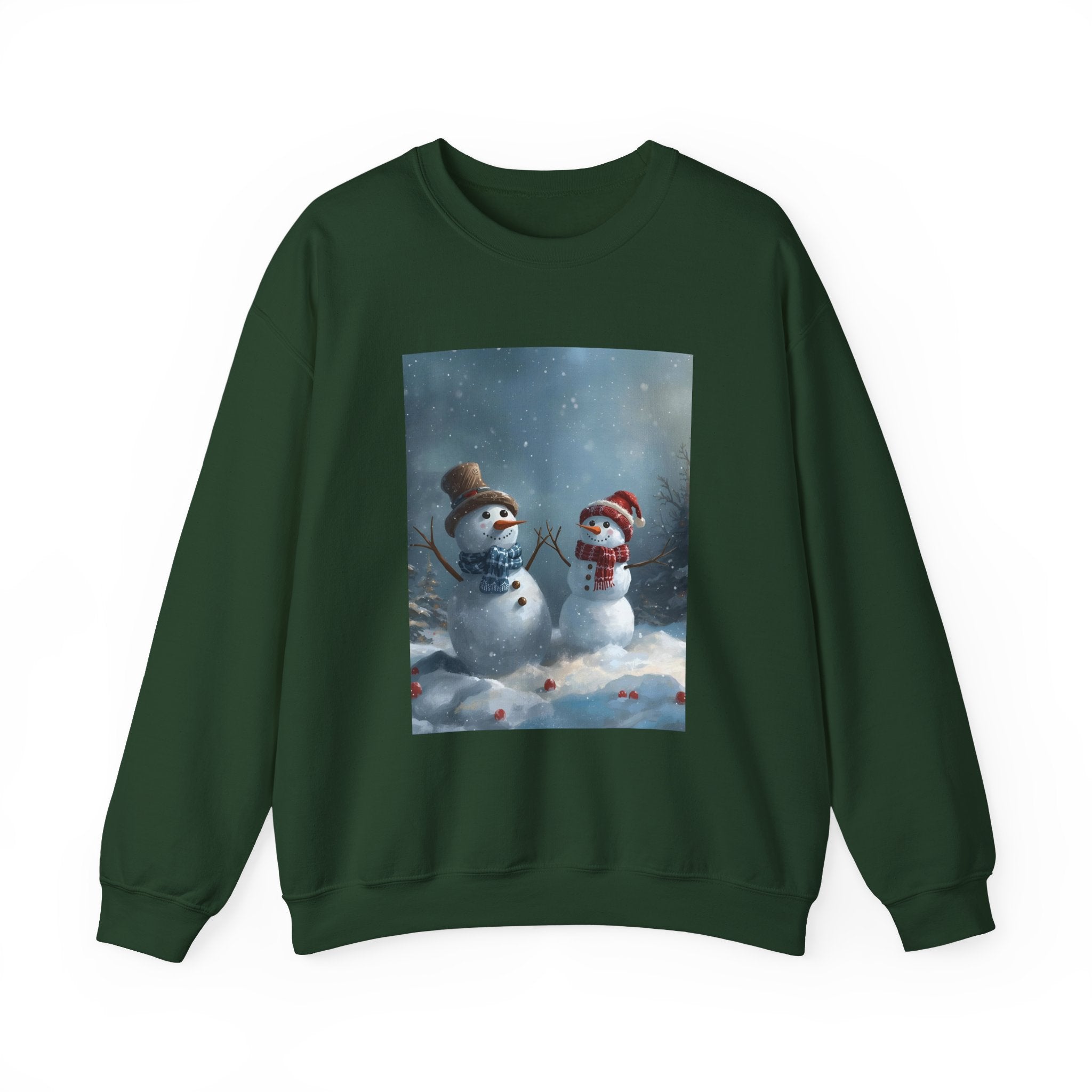 Christmas Snowman Winter Wonderland Sweatshirt - Cozy Crewneck with Snowman Design, Holiday Gift, Christmas Apparel, Winter Fashion, Seasonal Comfort