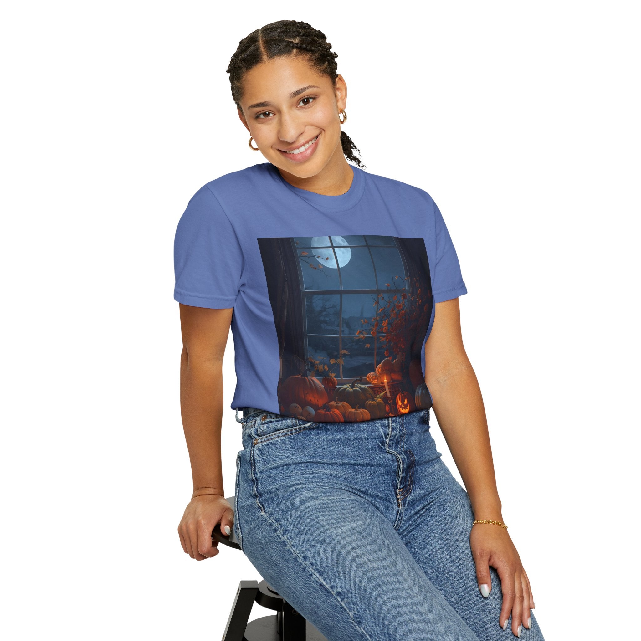Cozy Halloween Tee, Fall Graphic Shirt, Pumpkin Patch T-Shirt, Spooky Season Apparel, Unisex Autumn Top