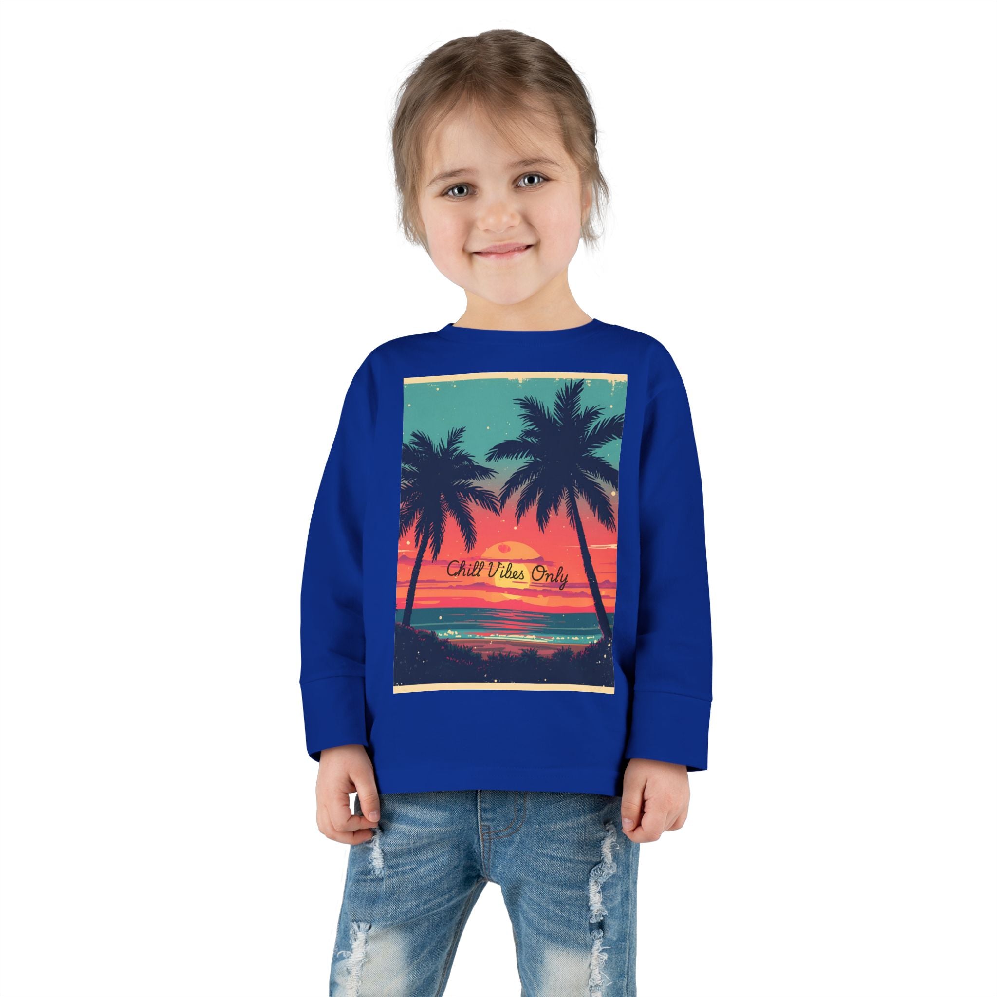 Tropical Sunset Toddler Long Sleeve Tee
