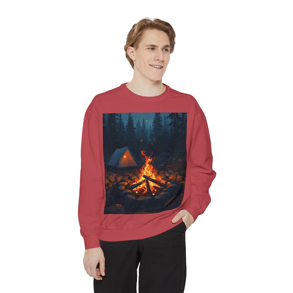 Cozy Campfire Unisex Garment-Dyed Sweatshirt
