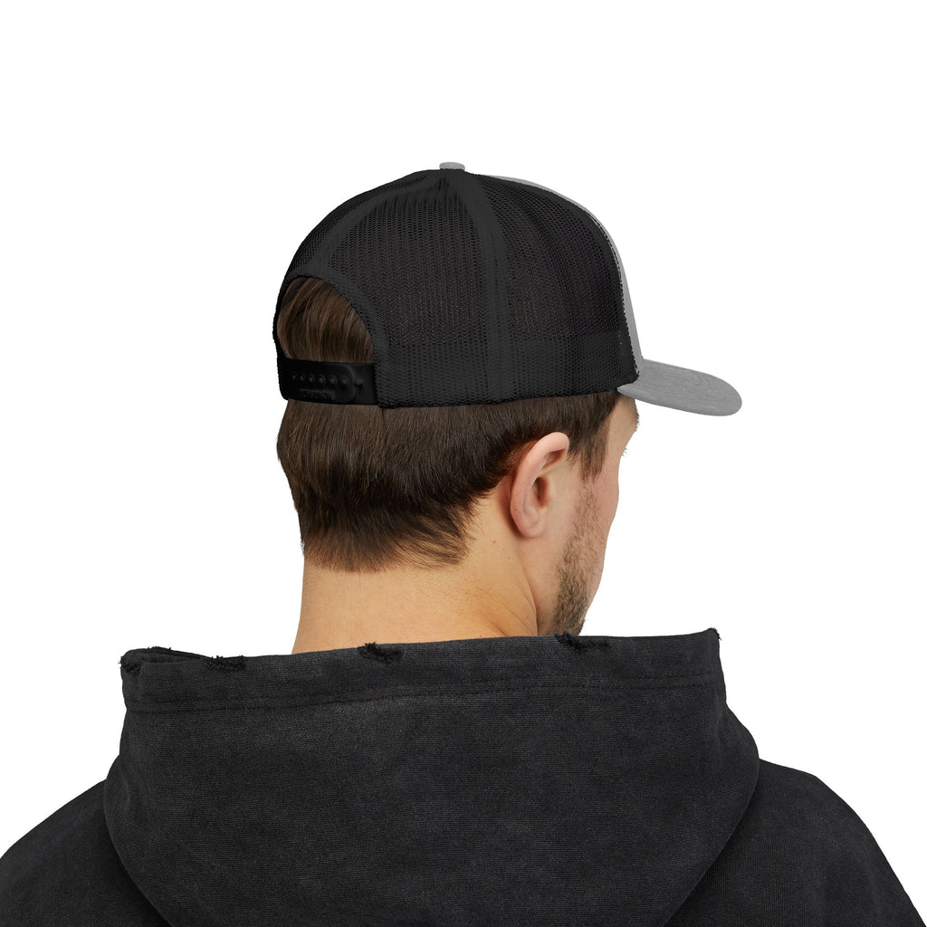 Boss Built Co. Trucker Hat — Vintage Distressed Snapback Cap for Builders & Makers