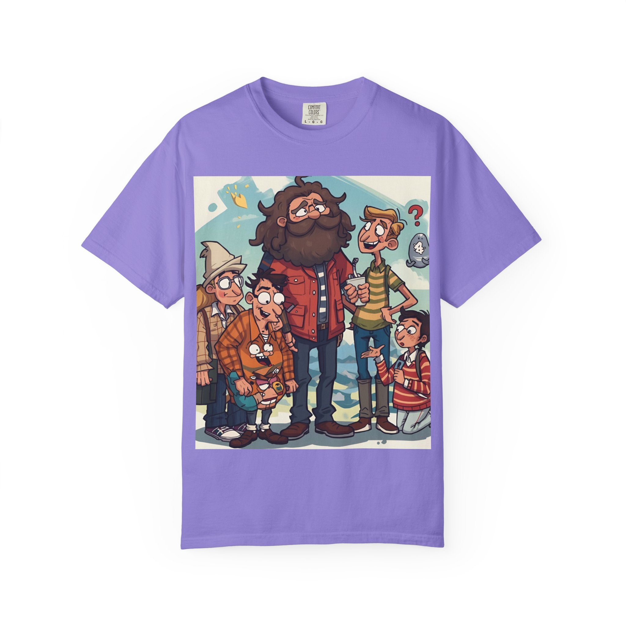 Charming Cartoon Graphic Tee, Fun Unisex T-shirt for Casual Wear, Unique Gift Ideas for Holidays, Family Gatherings, Cartoon Lovers, [...]