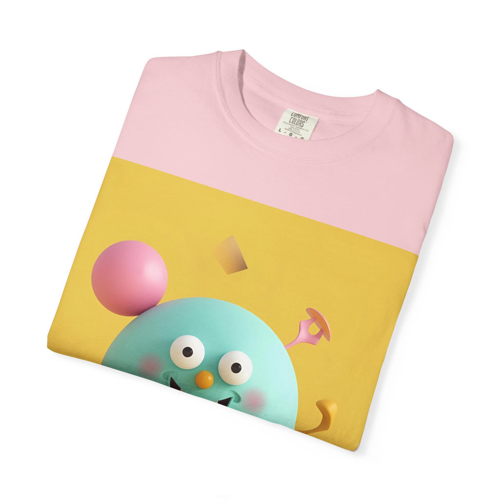 Playful Colorful Cartoon T-Shirt, Fun Graphic Tee, Summer Casual Wear, Gift for Kids and Adults, Birthday Party Outfit, Unique Design