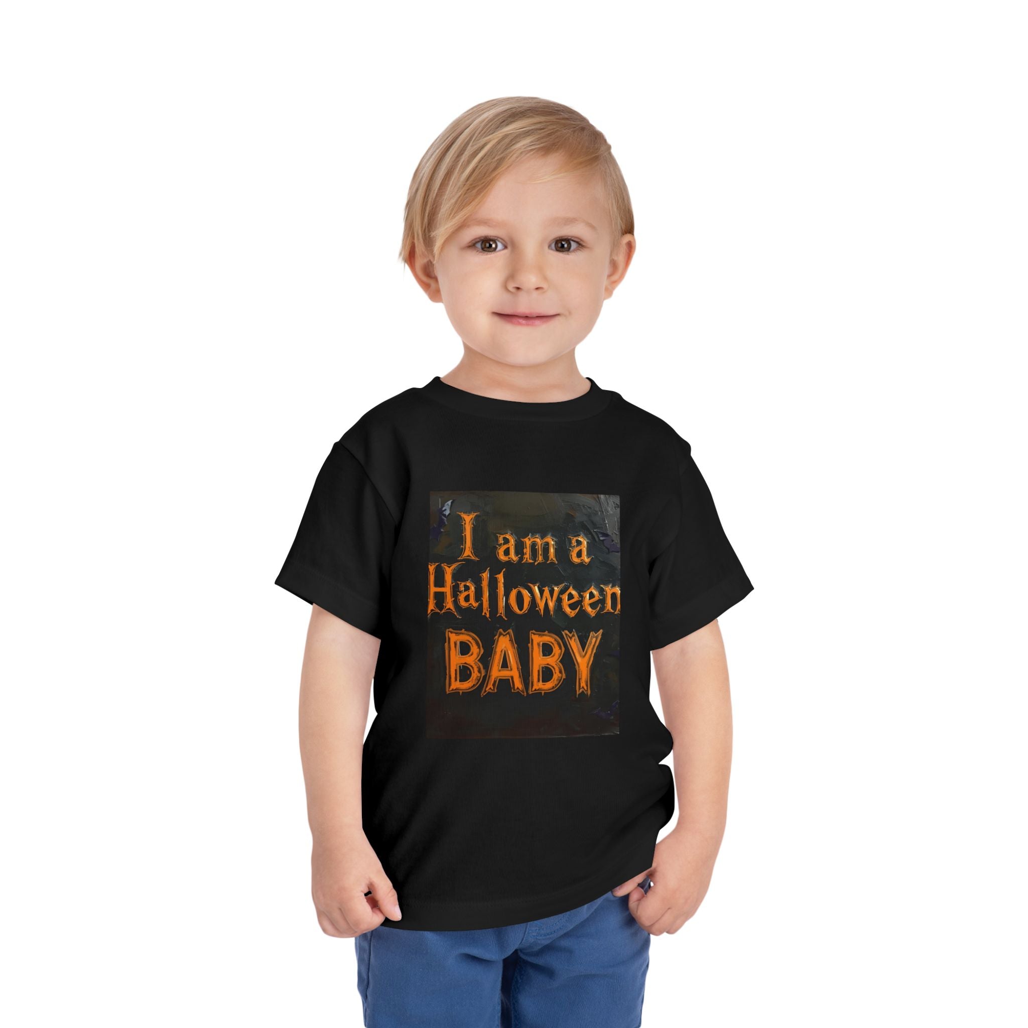 I Am A Halloween Baby Toddler Short Sleeve Tee