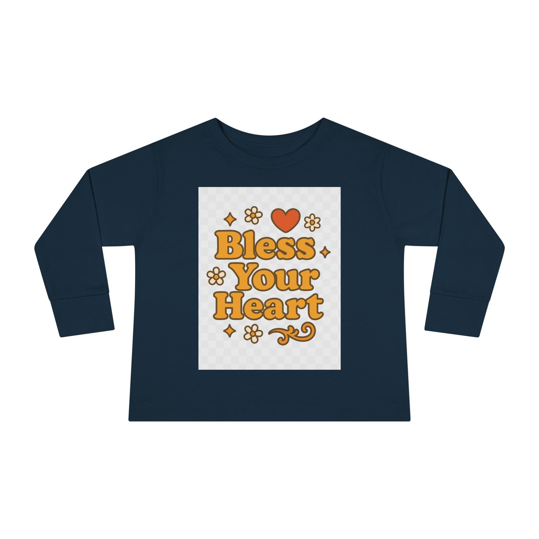 Toddler Long Sleeve Tee - "Bless Your Heart" Design
