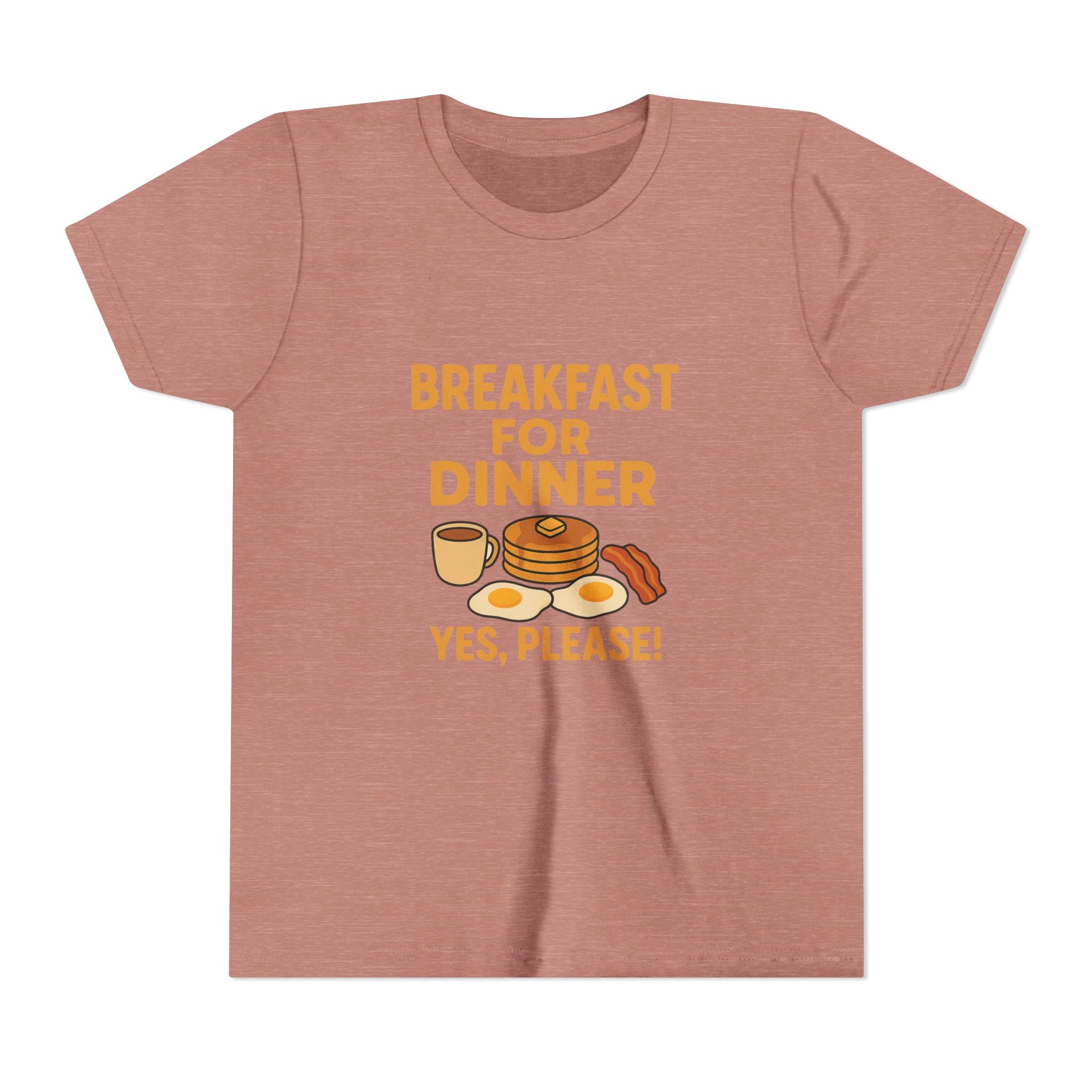 Breakfast For Dinner Youth Short Sleeve Tee