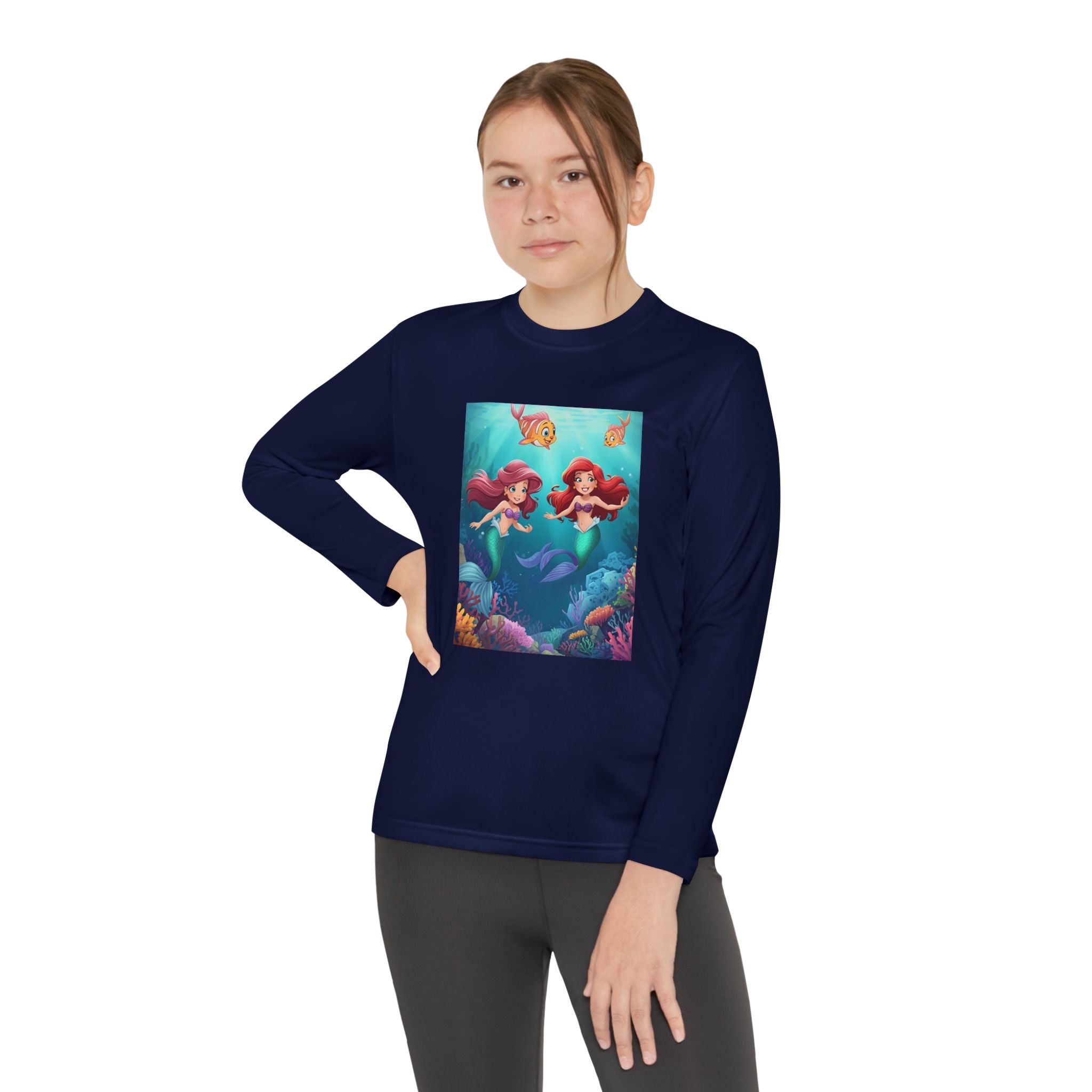 Mermaid Youth Long Sleeve Competitor Tee