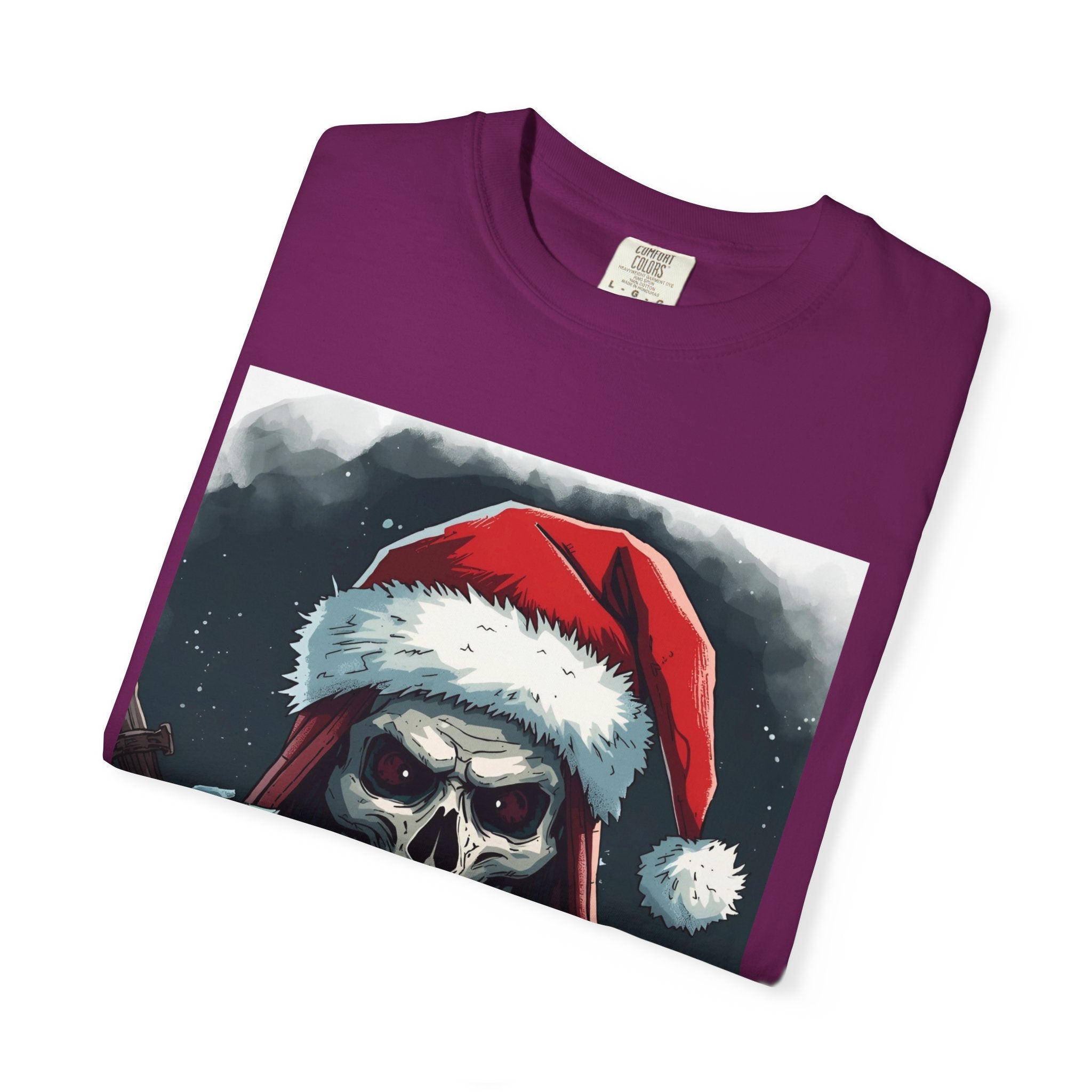 Christmas Skeleton T-Shirt, Unisex Holiday Tee, Funny Graphic Shirt, Unique Gift, Halloween & Christmas Apparel
