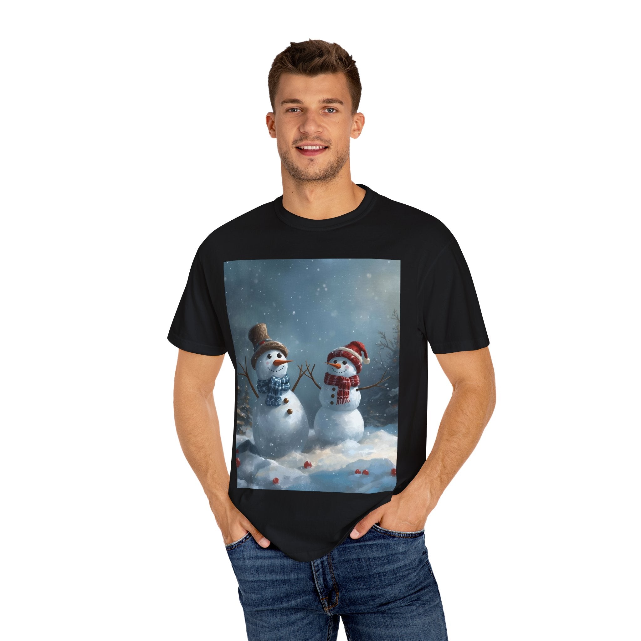 Christmas Winter Wonderland Snowman T-Shirt | Cozy Holiday Tee, Christmas Gift, Unisex Apparel, Seasonal Fashion, Winter Vibes