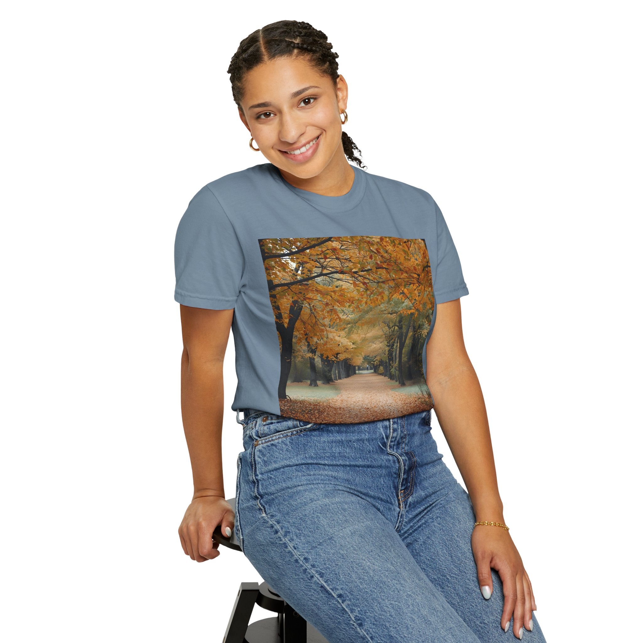 Autumn Pathways Unisex T-Shirt - Cozy Fall Vibes, Nature Lover's Tee, Seasonal Style, Perfect for Thanksgiving, Outdoors Events