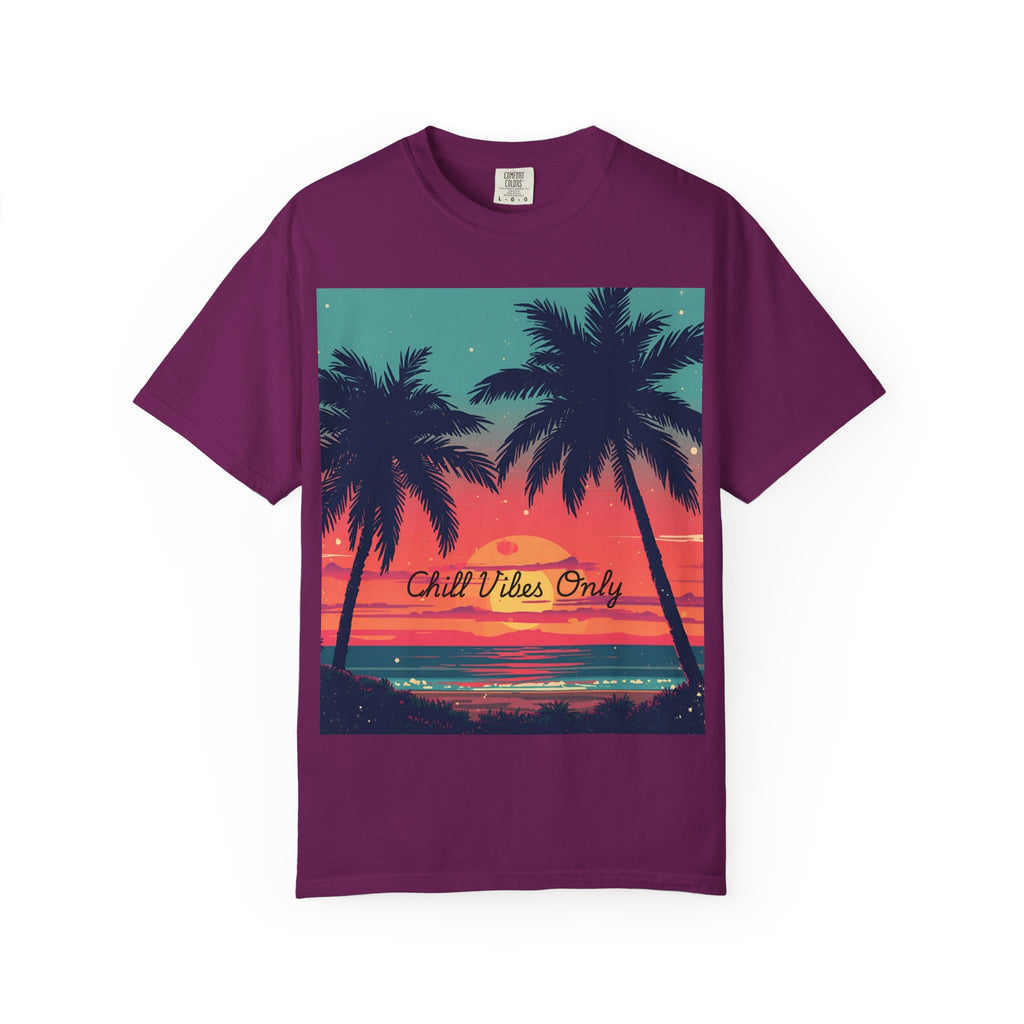 Tropical Sunset Unisex Garment-Dyed T-shirt