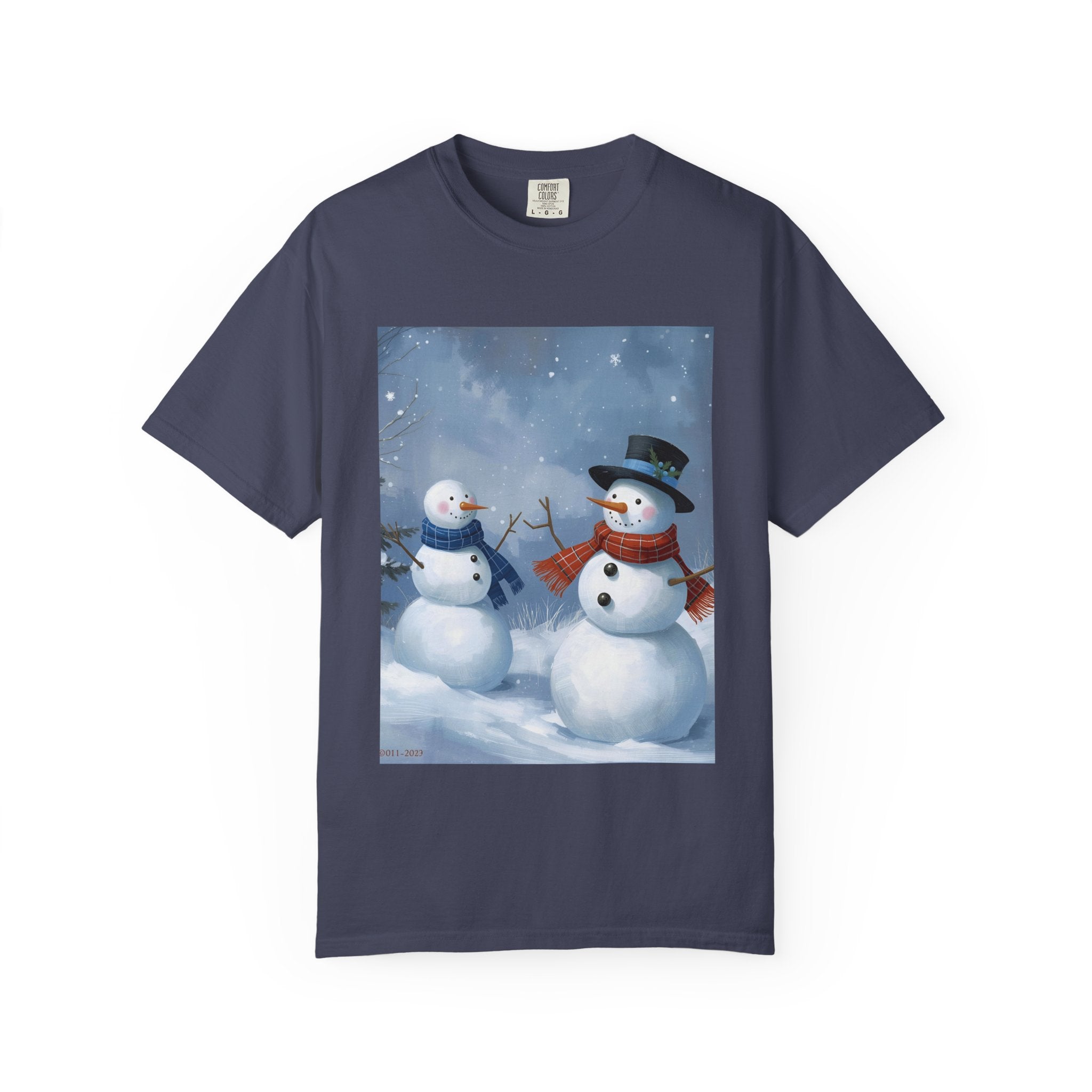 Christmas Snowman Family T-Shirt, Unisex Graphic Tee, Holiday Gift, Winter Apparel, Cozy Casual Wear, Christmas T-Shirt