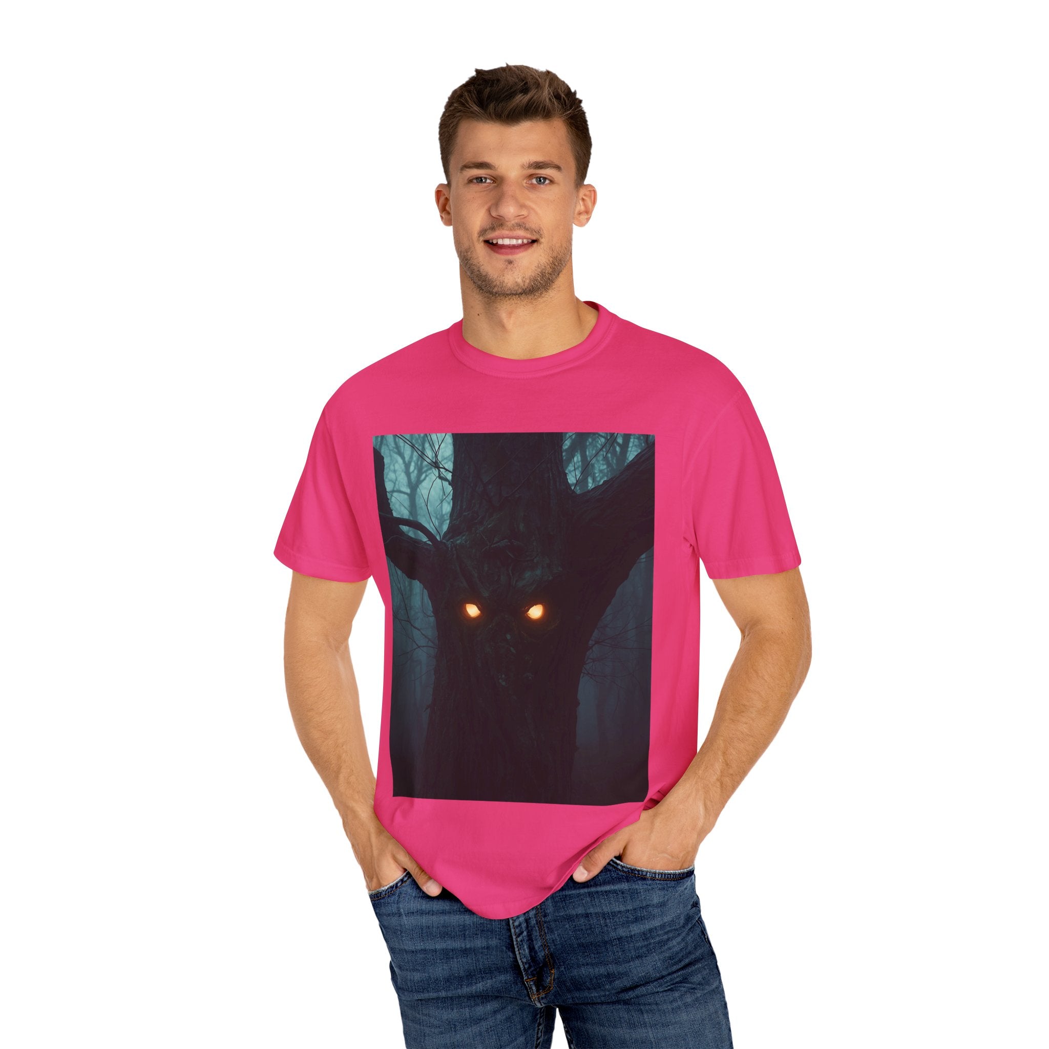 Spooky Mysterious Forest Creature T-Shirt, Unisex Shirt, Nature Lover Gift, Halloween Apparel, Unique Graphic Tee