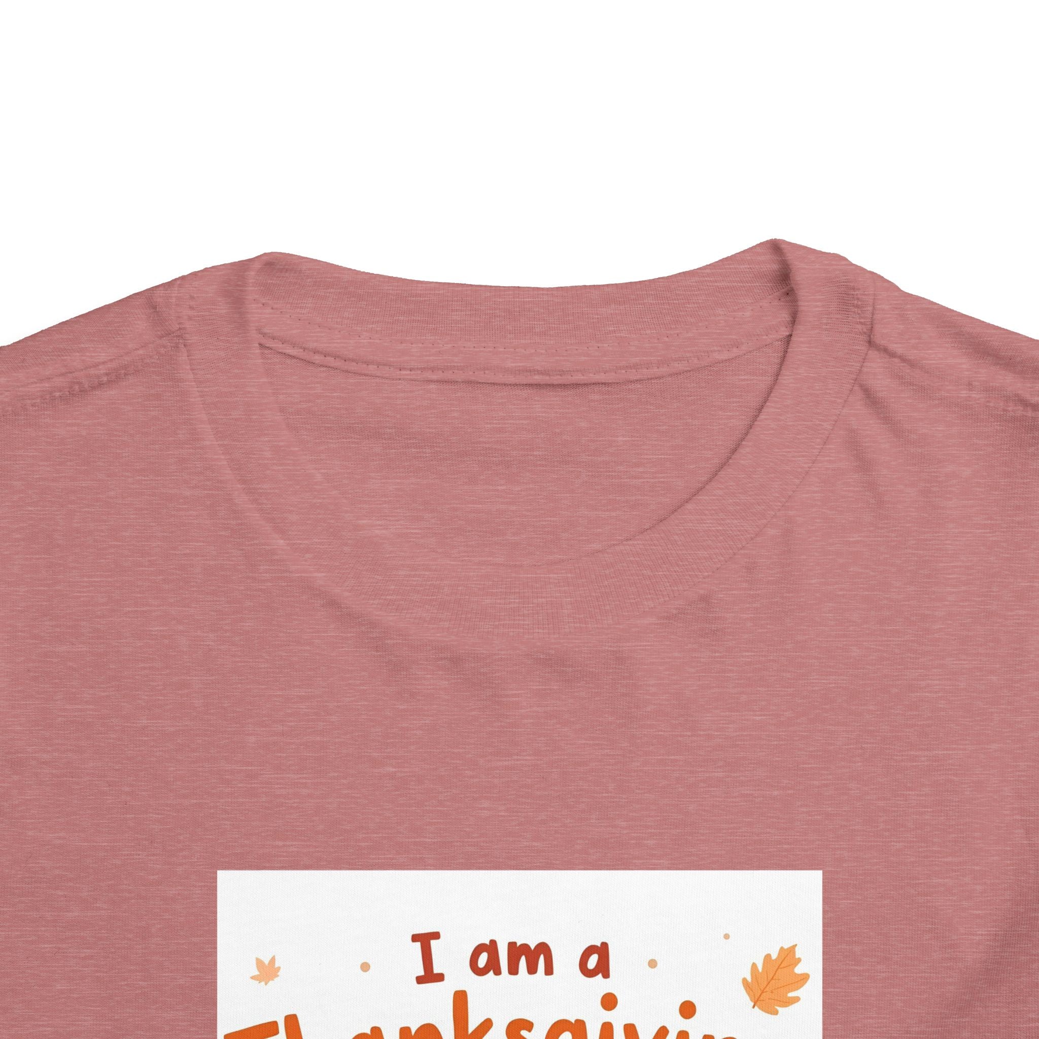 I Am A Thanksgiving Baby Toddler Short Sleeve Tee