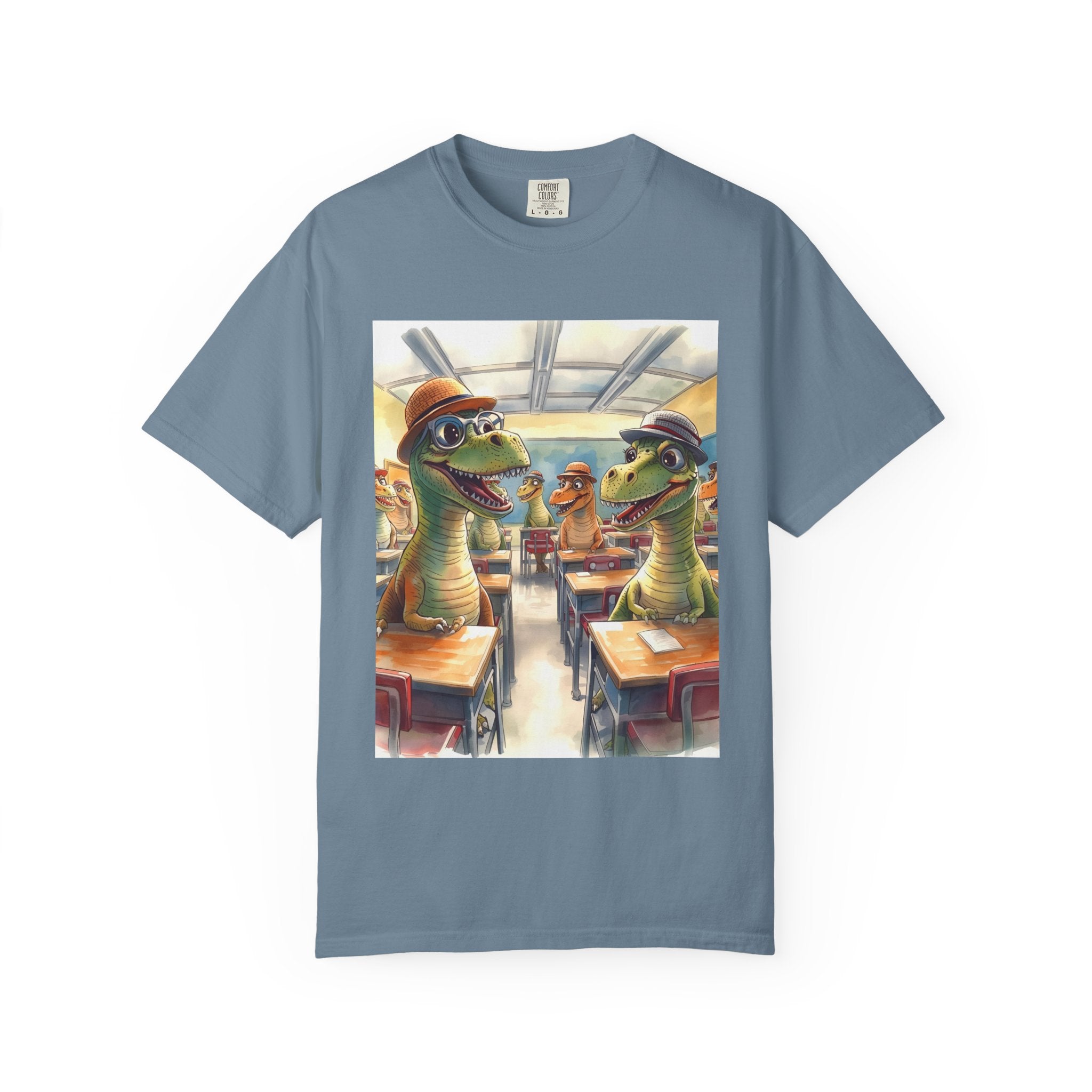 Dinosaur Classroom Unisex T-Shirt: Fun, Casual Wear for Kids, Teachers, Dino Lovers, Birthday Gifts, Everyday Use
