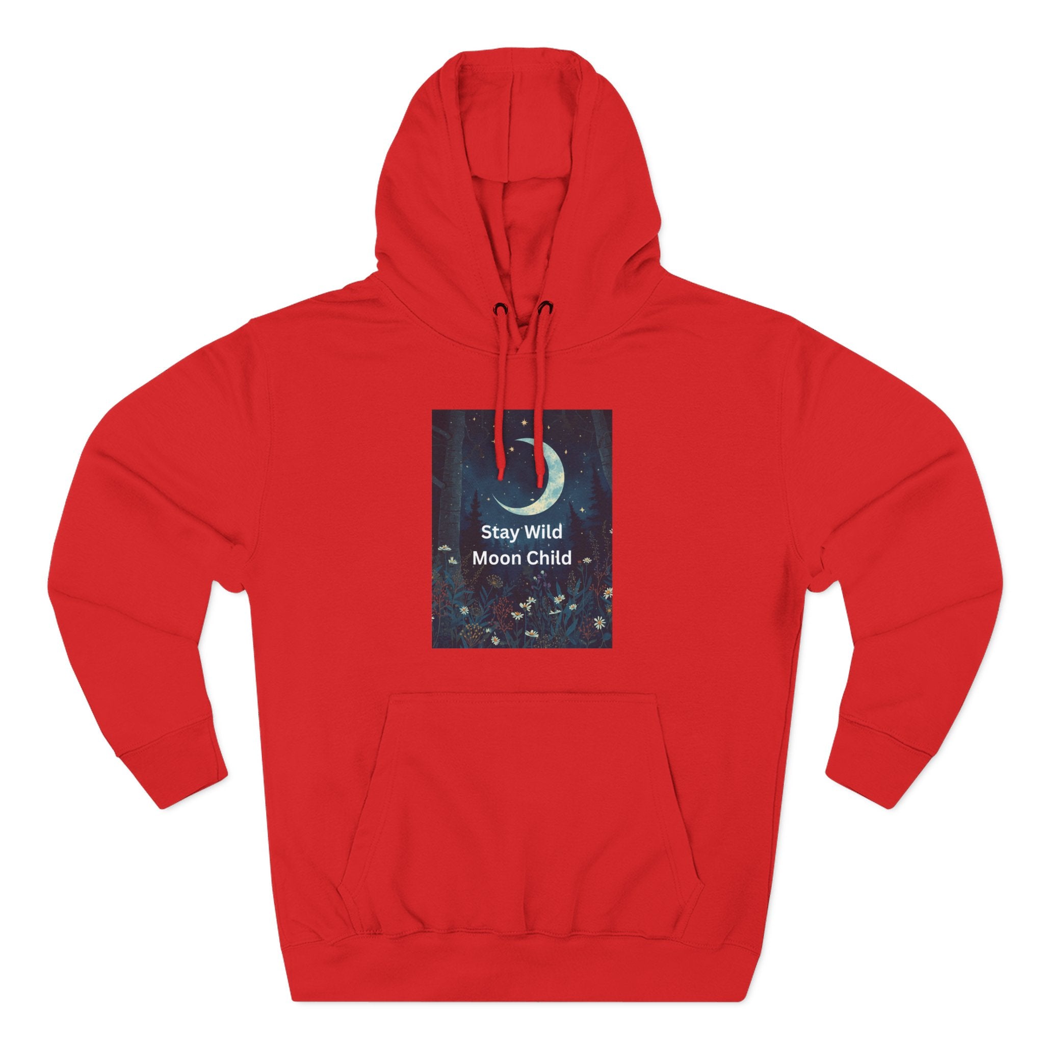 Stay Wild Moon Child Hoodie - Cozy Fleece, Celestial Vibes, Perfect for Nature Lovers, Gifts for All Occasions, Unisex Apparel