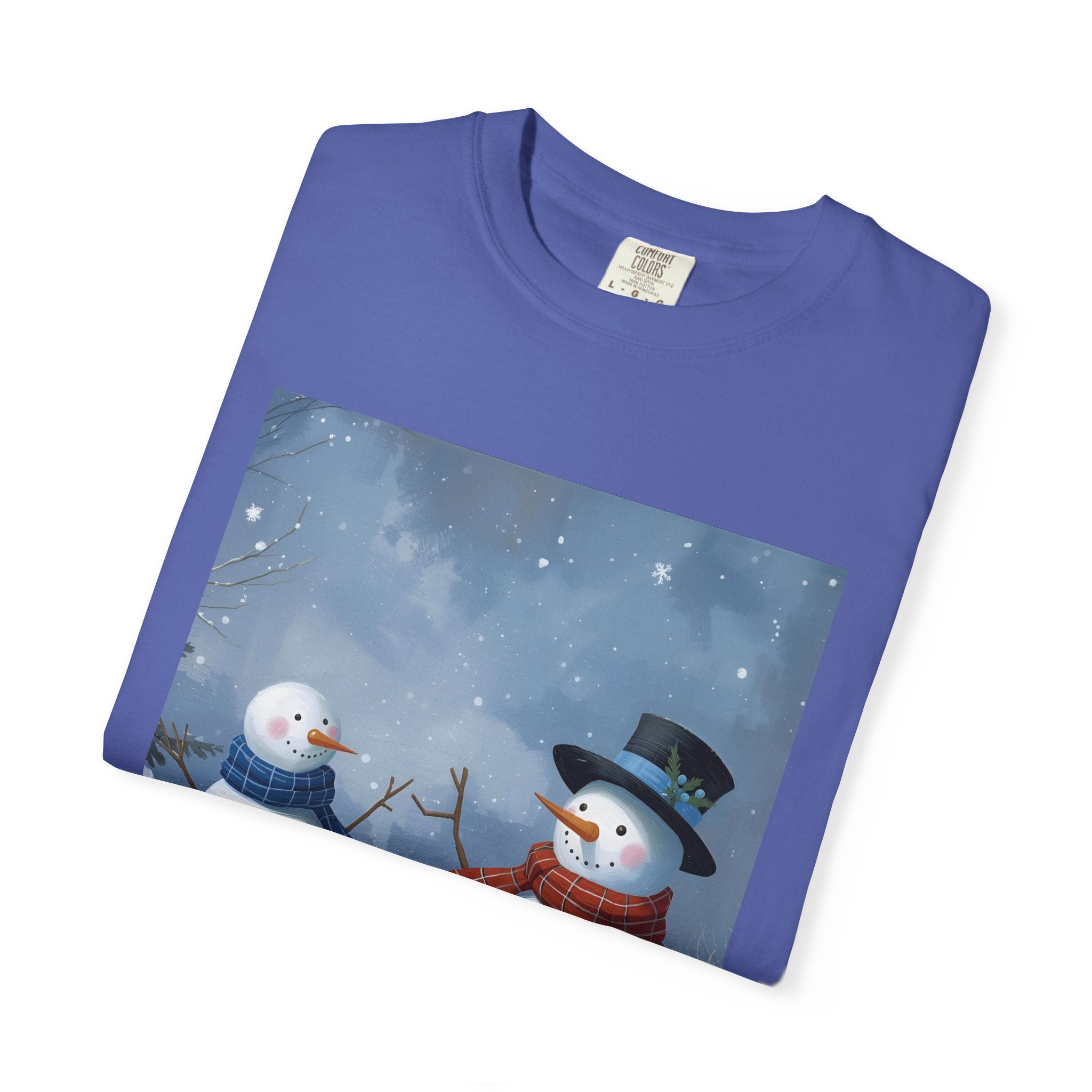 Christmas Snowman Family T-Shirt, Unisex Graphic Tee, Holiday Gift, Winter Apparel, Cozy Casual Wear, Christmas T-Shirt