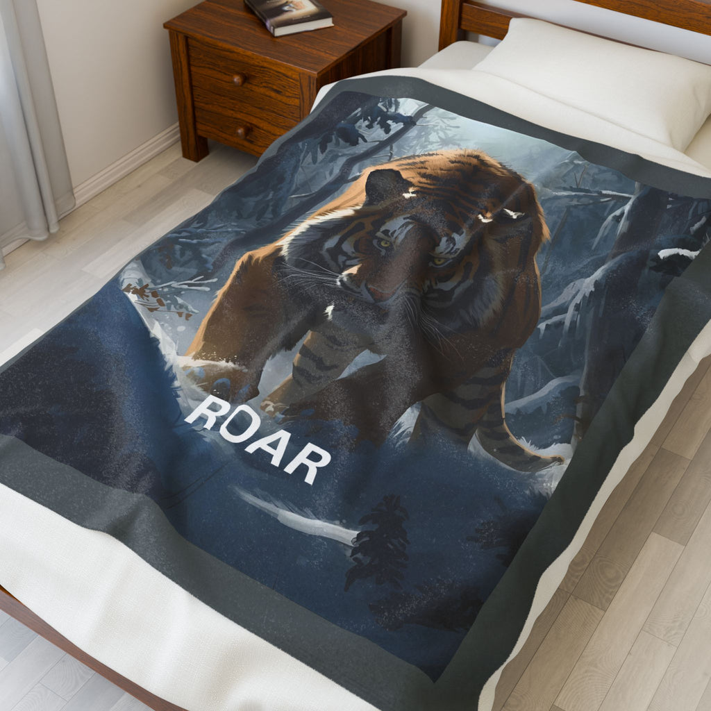 Togere Snow Roar Velveteen Plush Blanket