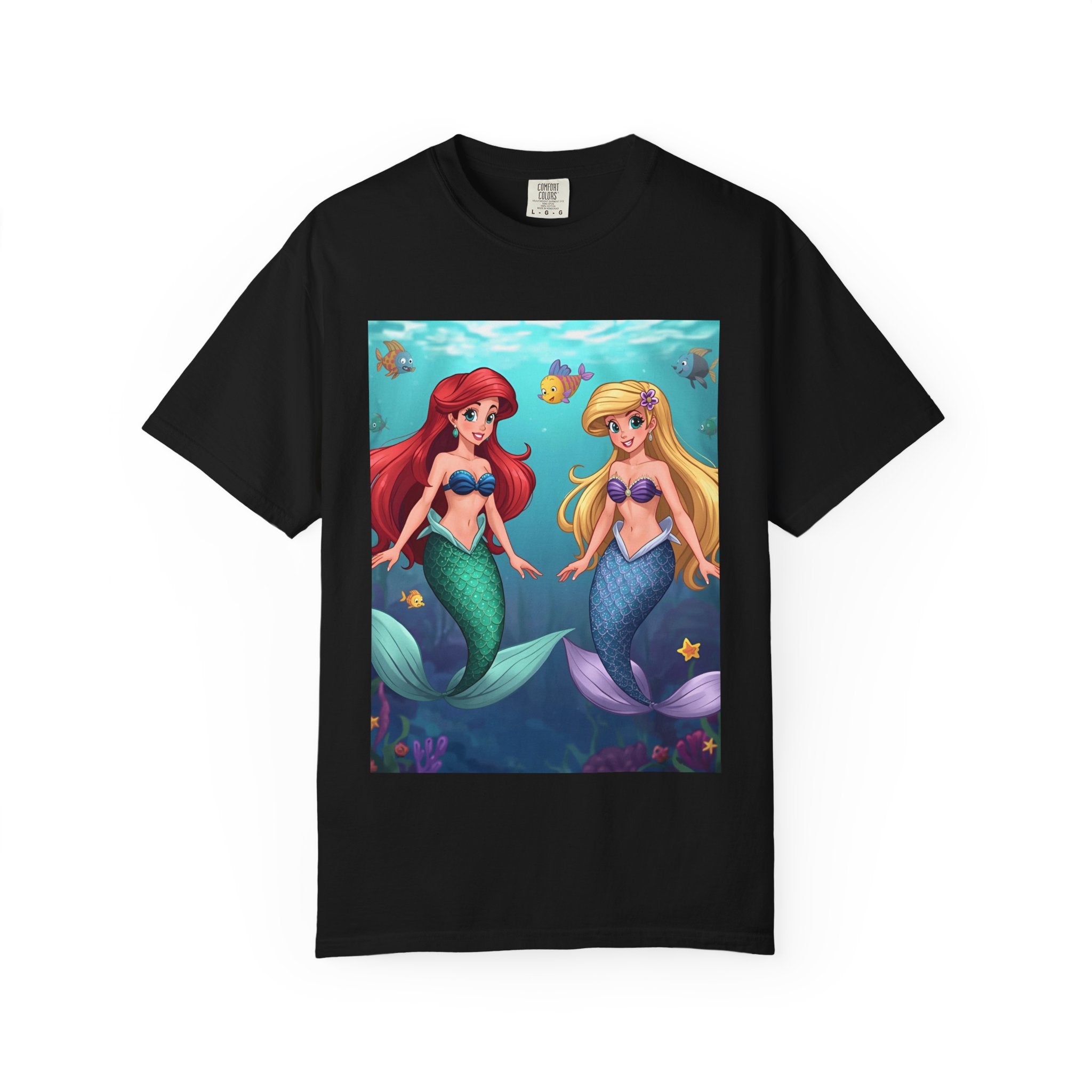 Mermaid Friends T-Shirt, Colorful Underwater Theme Tee, Gift for Sea Lovers, Perfect for Summer, Birthday Present, Beachwear