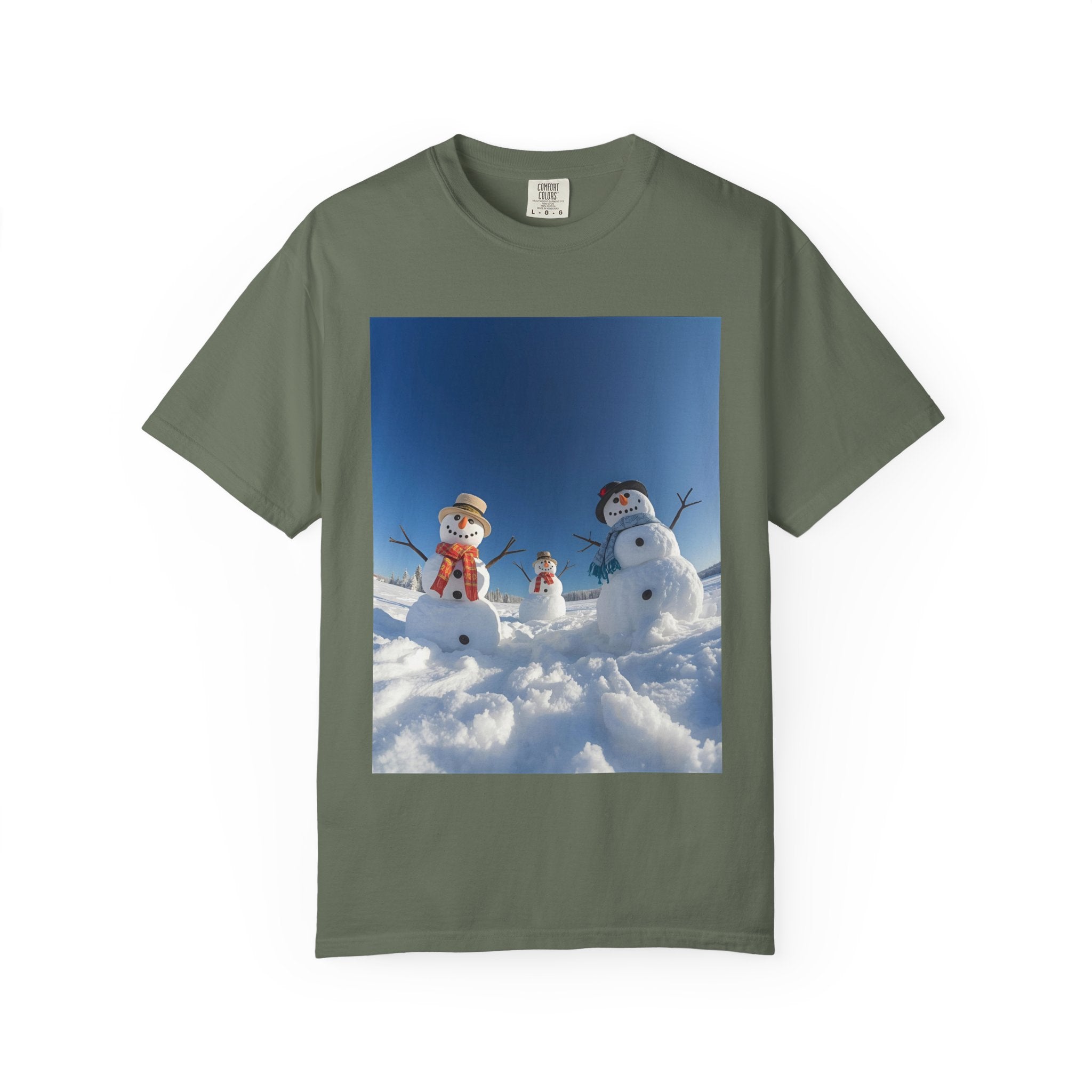 Festive Christmas Winter Wonderland Snowman T-shirt, Holiday Apparel, Christmas Gift, Unisex Tees, Cozy Winter Outfit, Family Fun