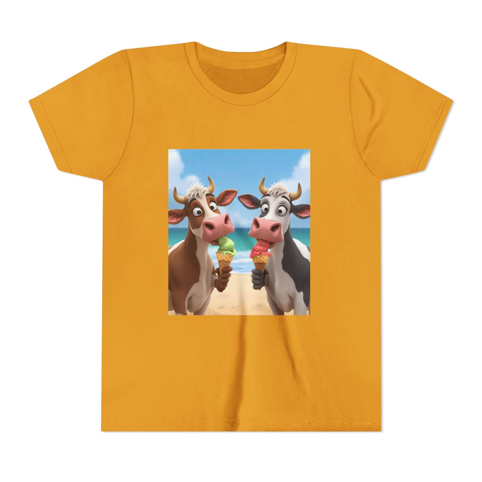 Beachy Cow Youth Short Sleeve Tee