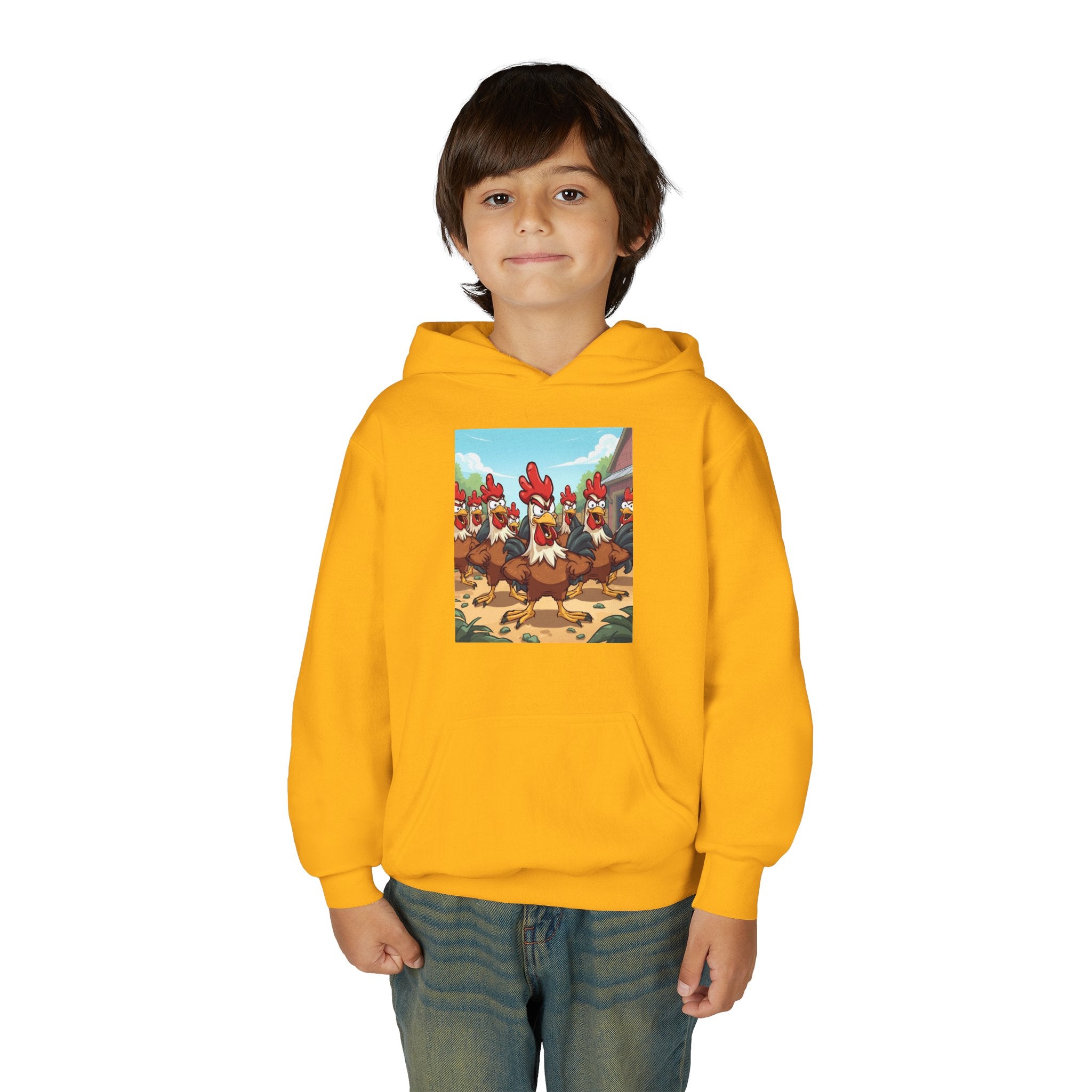 Chicken Funny Youth Heavy Blend Hooded Sweatshirt