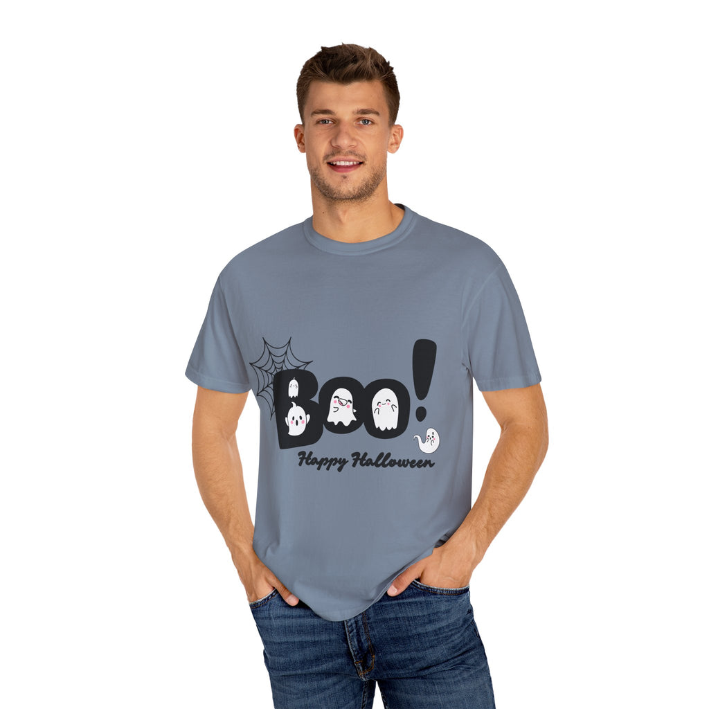 Halloween Boo T-Shirt, Spooky Fun Tee for Halloween, Unisex Ghost Shirt, Boo! Halloween Gift, Fall Celebration Apparel