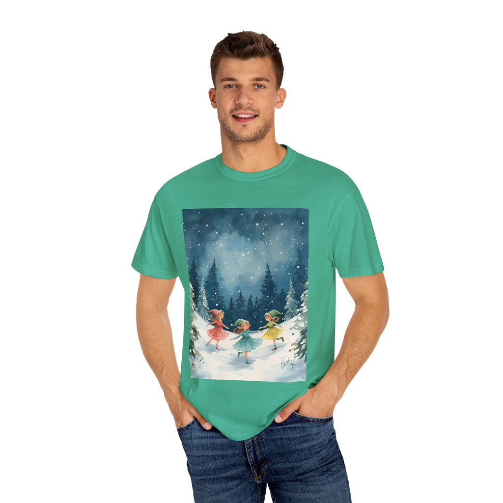 Winter Wonderland T-Shirt, Holiday Gift, Unisex Tee, Cozy Winter Apparel, Snowy Scene Shirt, Christmas Fashion