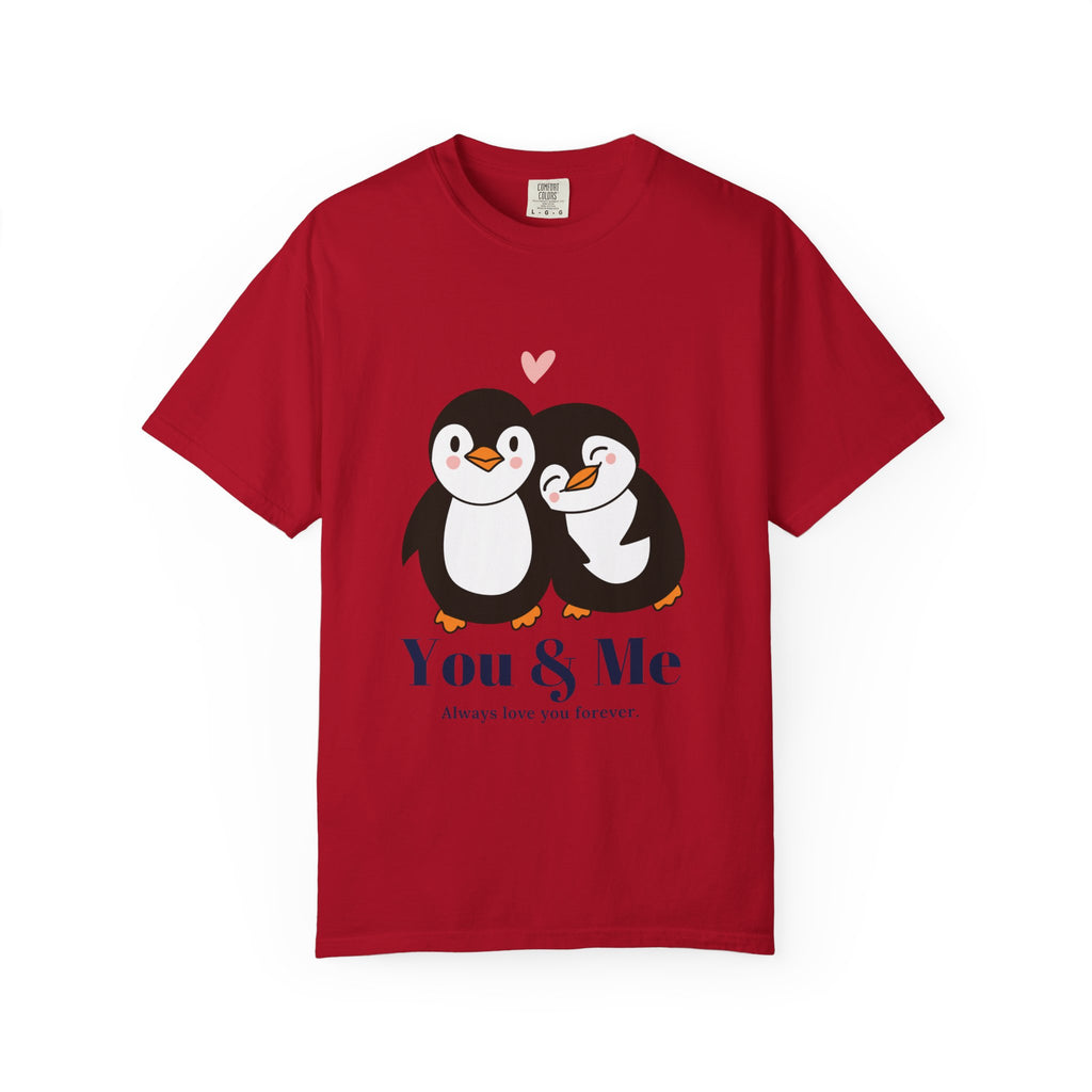 Cute Penguin Couples T-shirt, Valentine's Gift, Relationship Shirt, Birthday Present, Unisex T-Shirt, Love Apparel