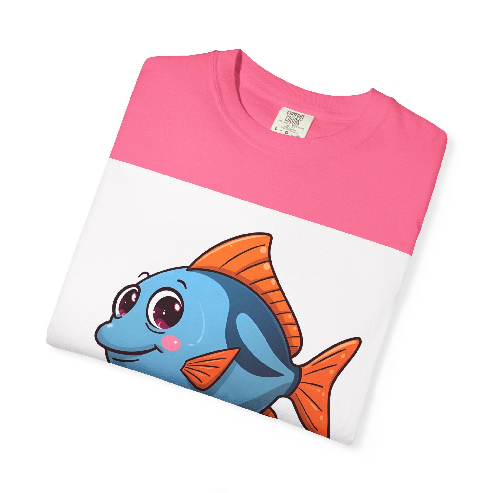 Here Fishy Fishy Fishy Unisex Garment-Dyed T-shirt