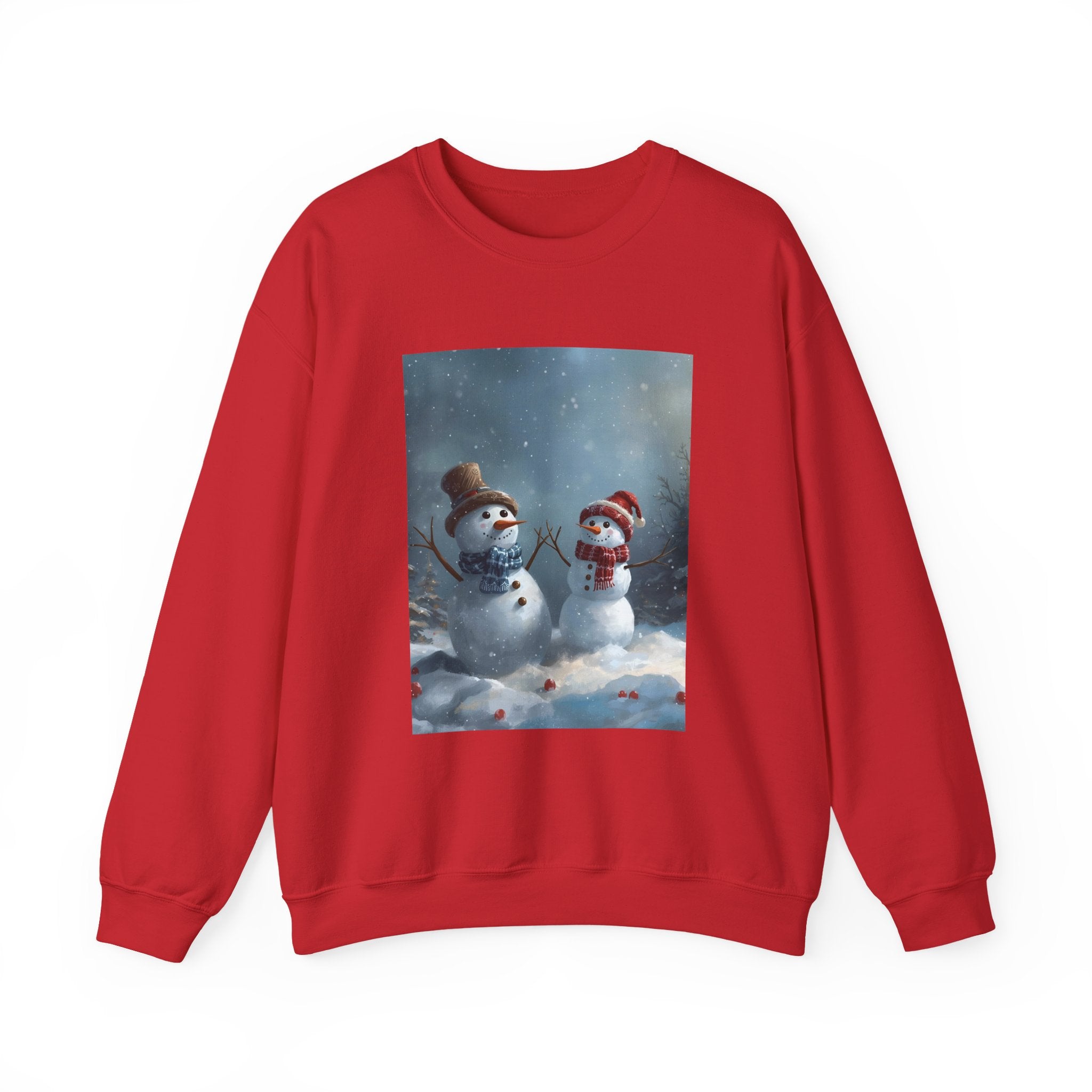 Christmas Snowman Winter Wonderland Sweatshirt - Cozy Crewneck with Snowman Design, Holiday Gift, Christmas Apparel, Winter Fashion, Seasonal Comfort