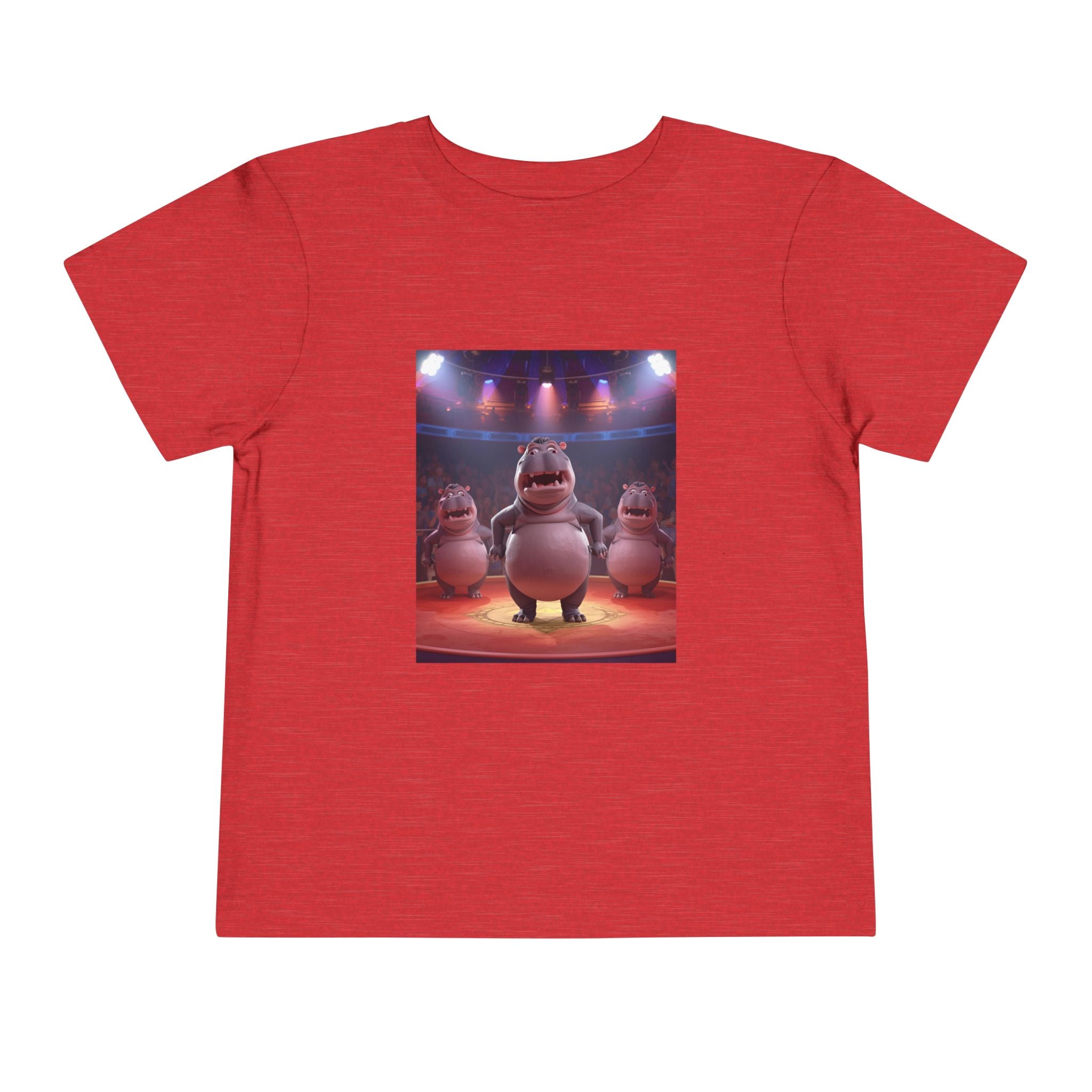 Hippo Funny Toddler Short Sleeve Tee