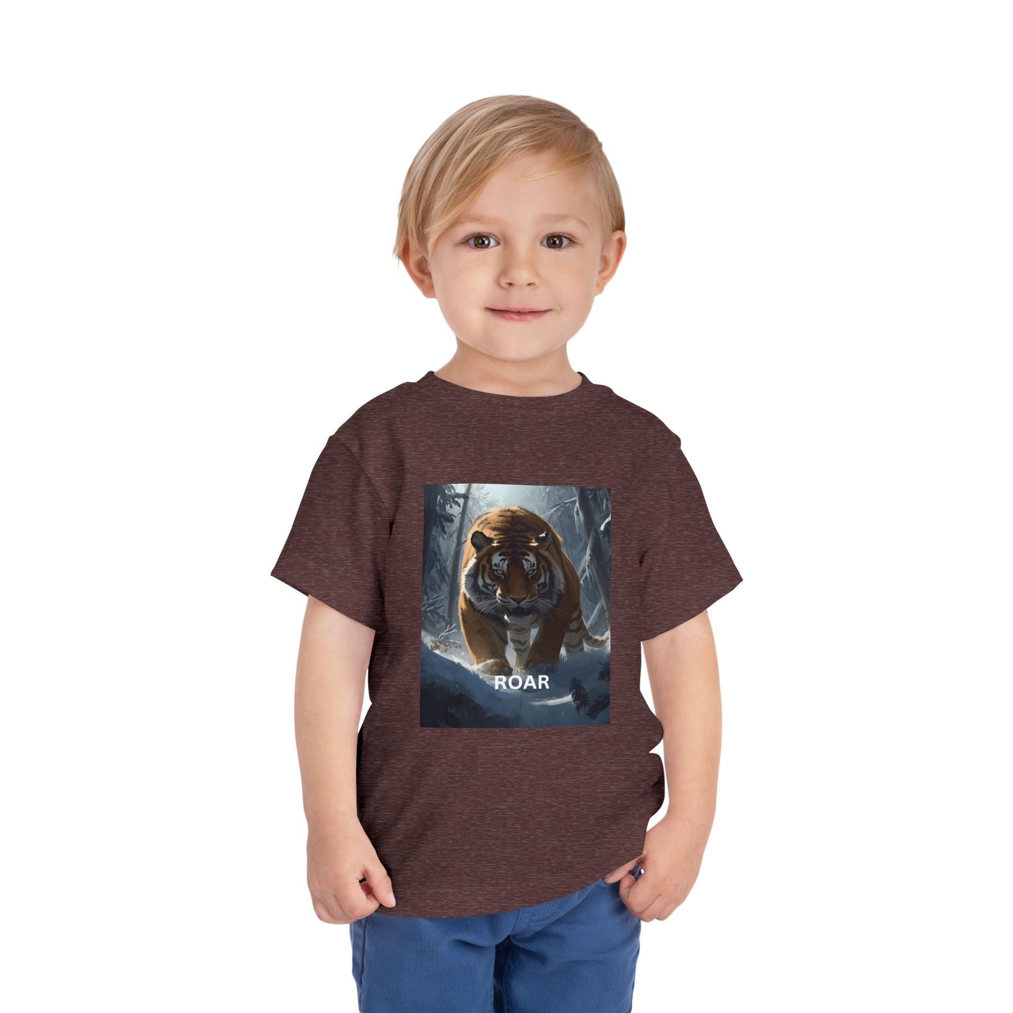 Tiger Roar Snow Toddler Short Sleeve Tee