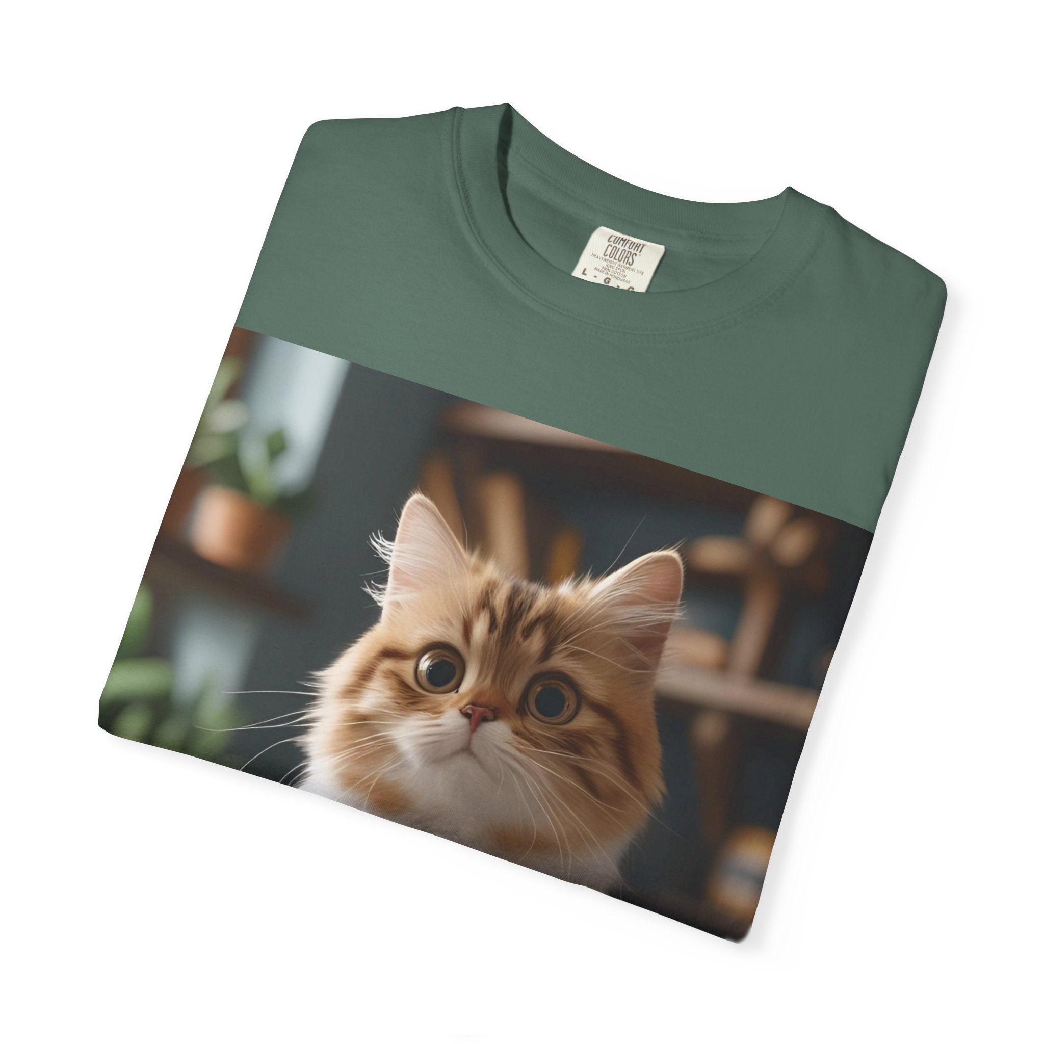 Adorable Cat Graphic T-shirt for Animal Lovers, Cute Pet Tee, Gift for Cat Owners, Casual Wear, Unisex Apparel